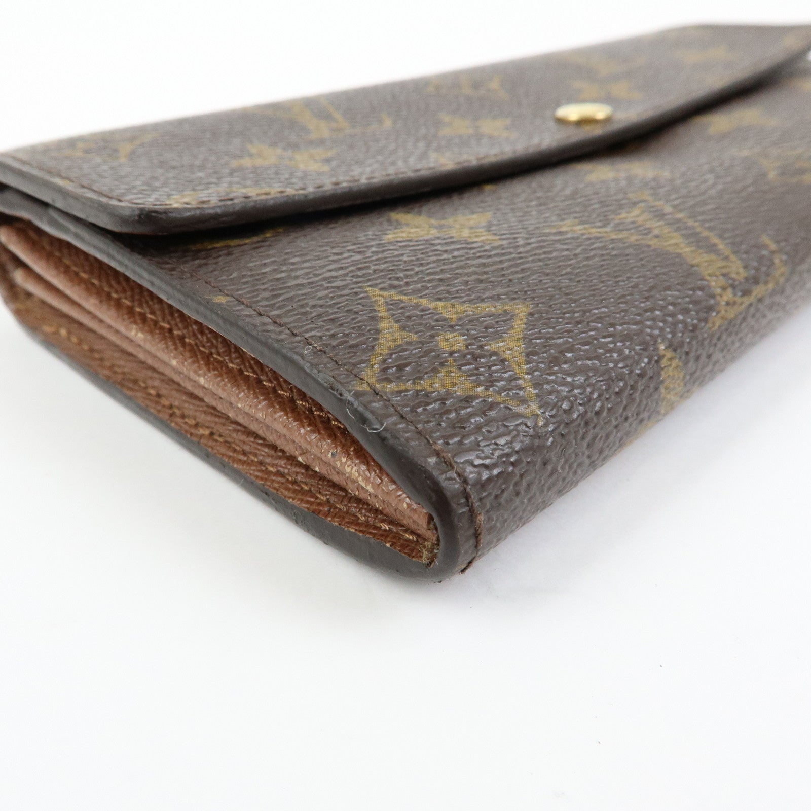 Louis Vuitton Monogram Portefeuille Sarah Long Wallet Brown M61734
