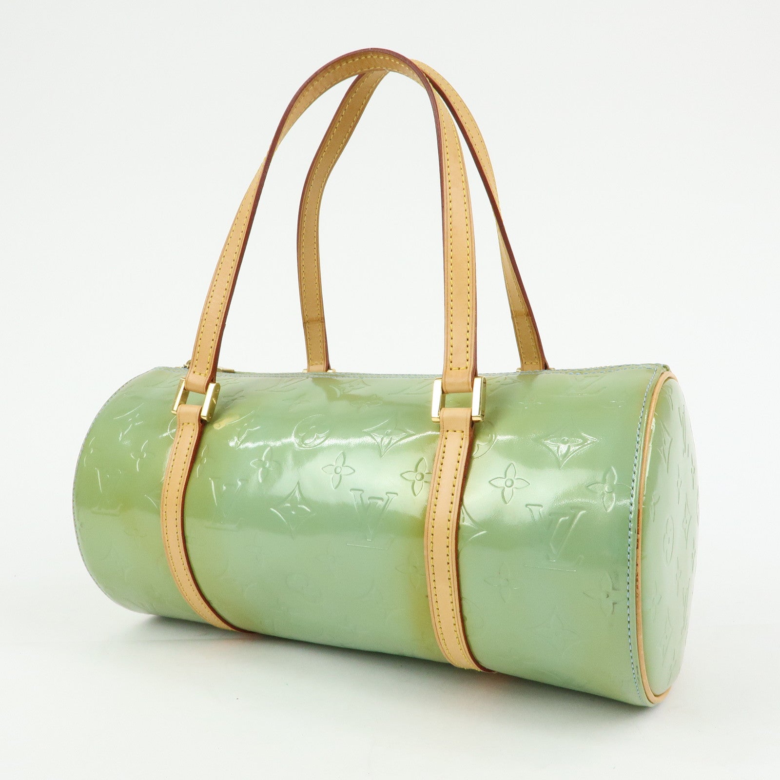 Louis Vuitton Monogram Vernis Bedford Hand Bag Baby Blue M91007