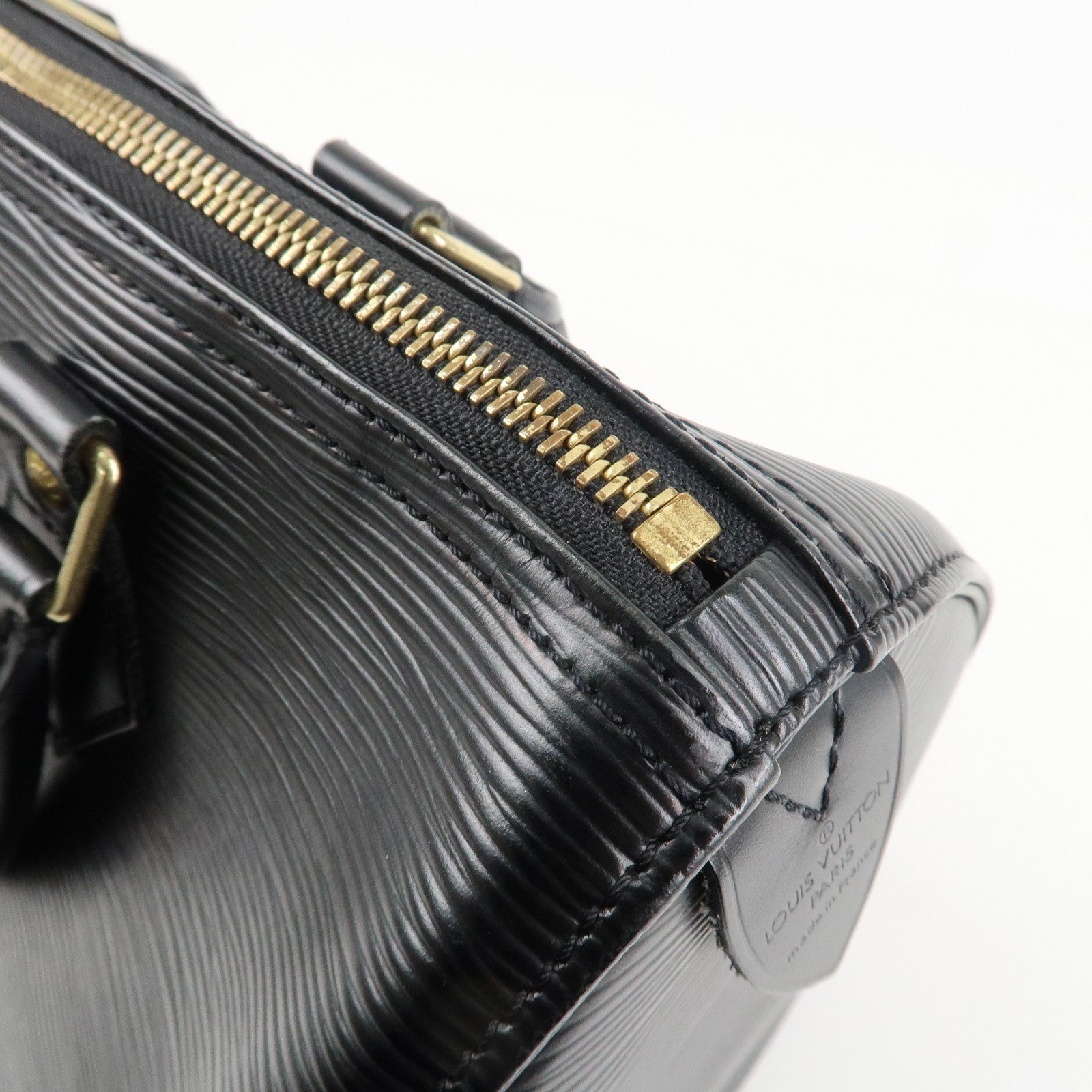 Louis Vuitton Epi Speedy 25 Hand Bag Boston Bag Noir M59032 Used