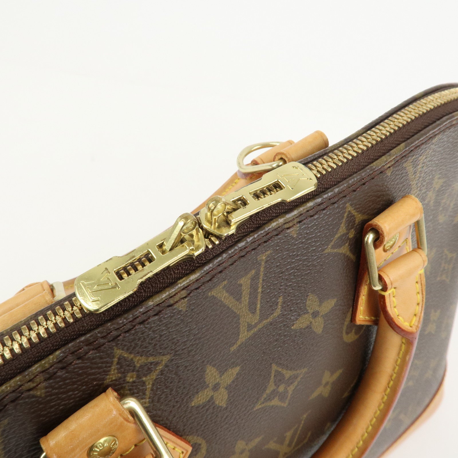 Louis Vuitton Monogram Canvas Alma Hand Bag Brown M51130