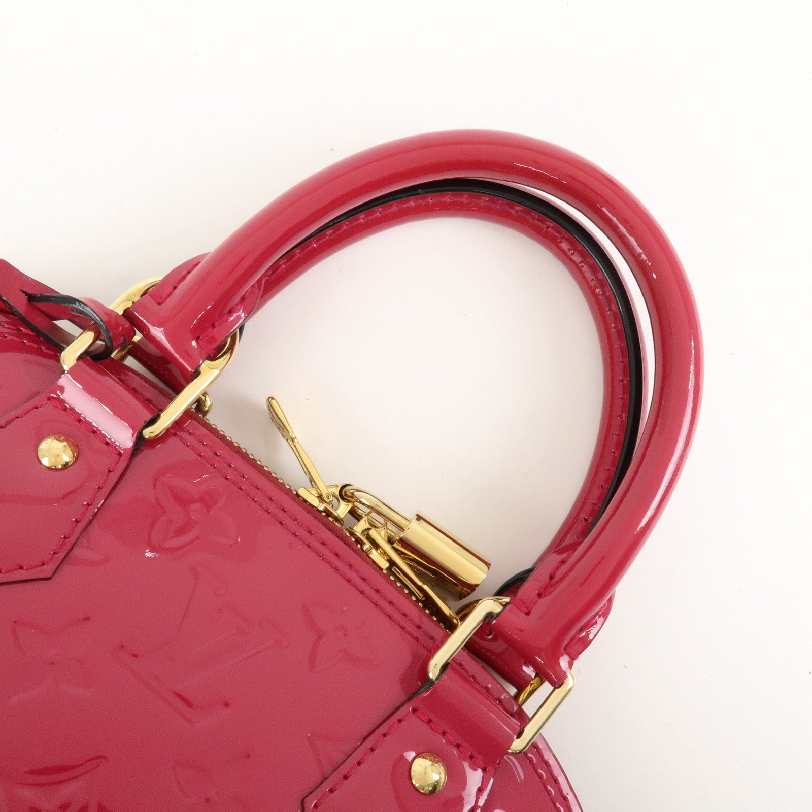 Louis Vuitton Monogram Vernis Alma BB 2Way Bag Rose Indien M91771