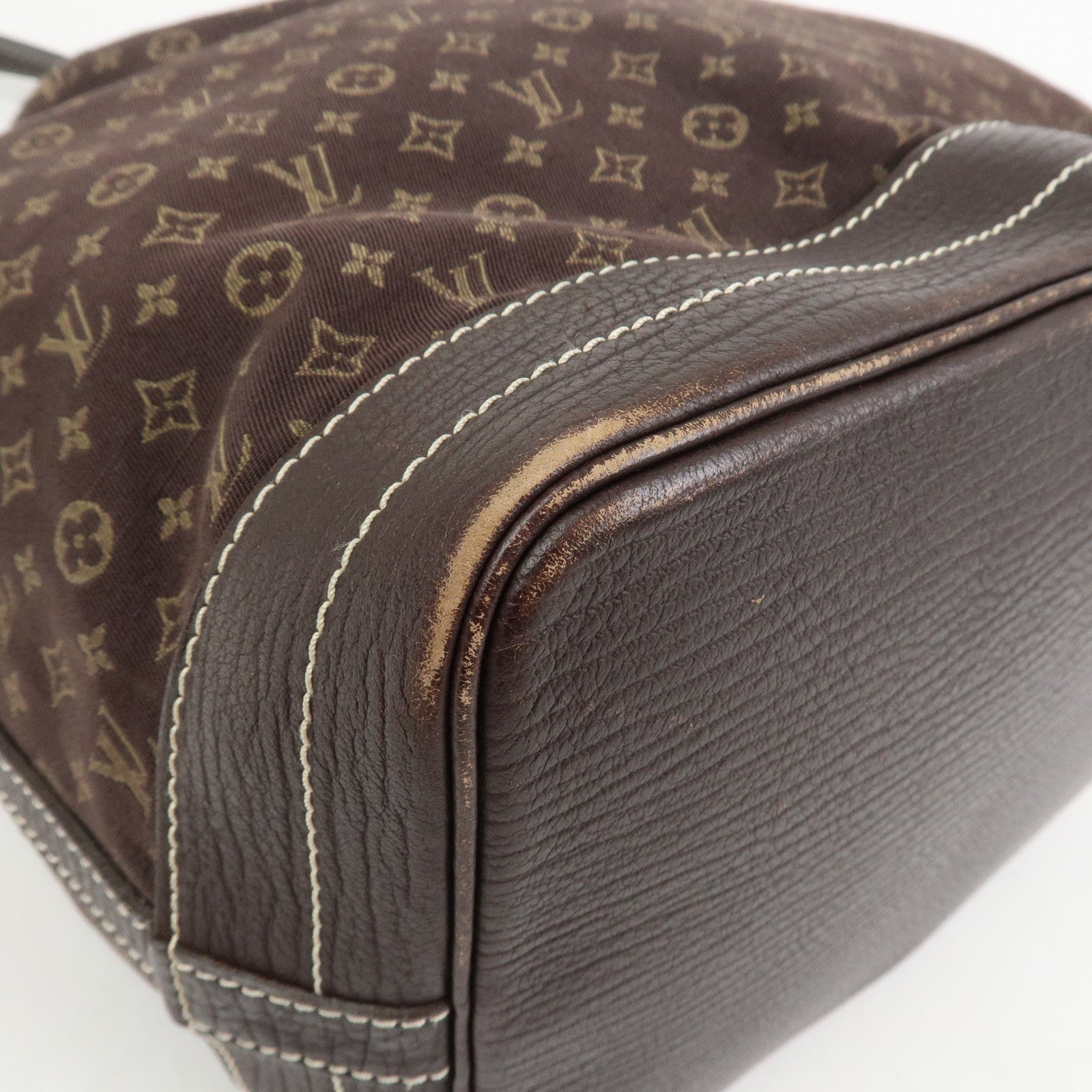 Louis Vuitton Monogram Mini Lin Noe Shoulder Bag Ebene M95229