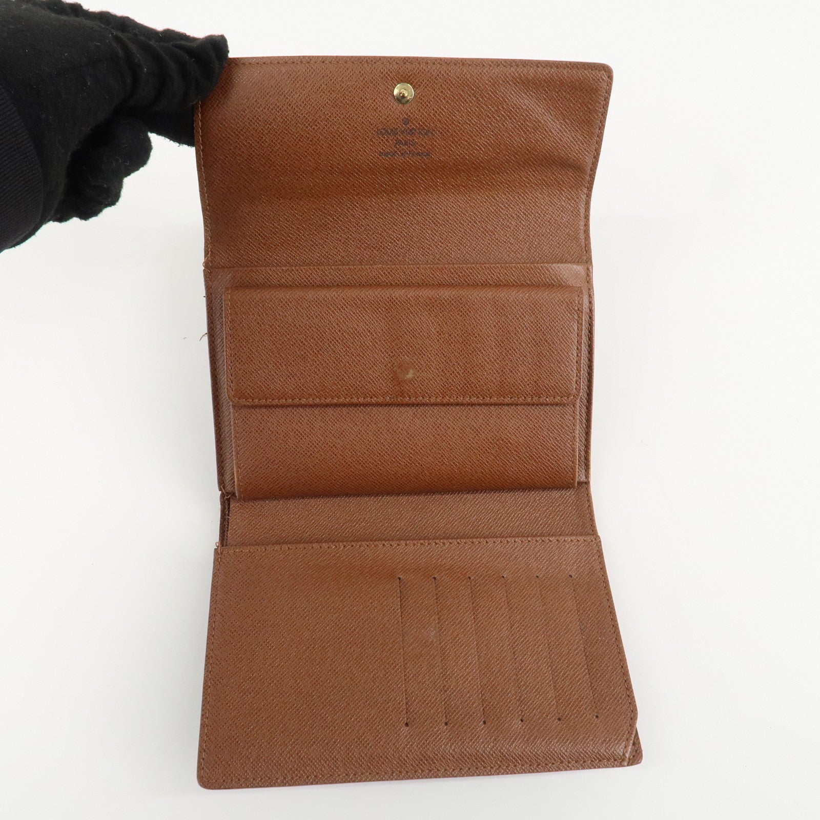 Louis Vuitton Monogram Porte Tresor Etui Papiers Wallet M61202 Used