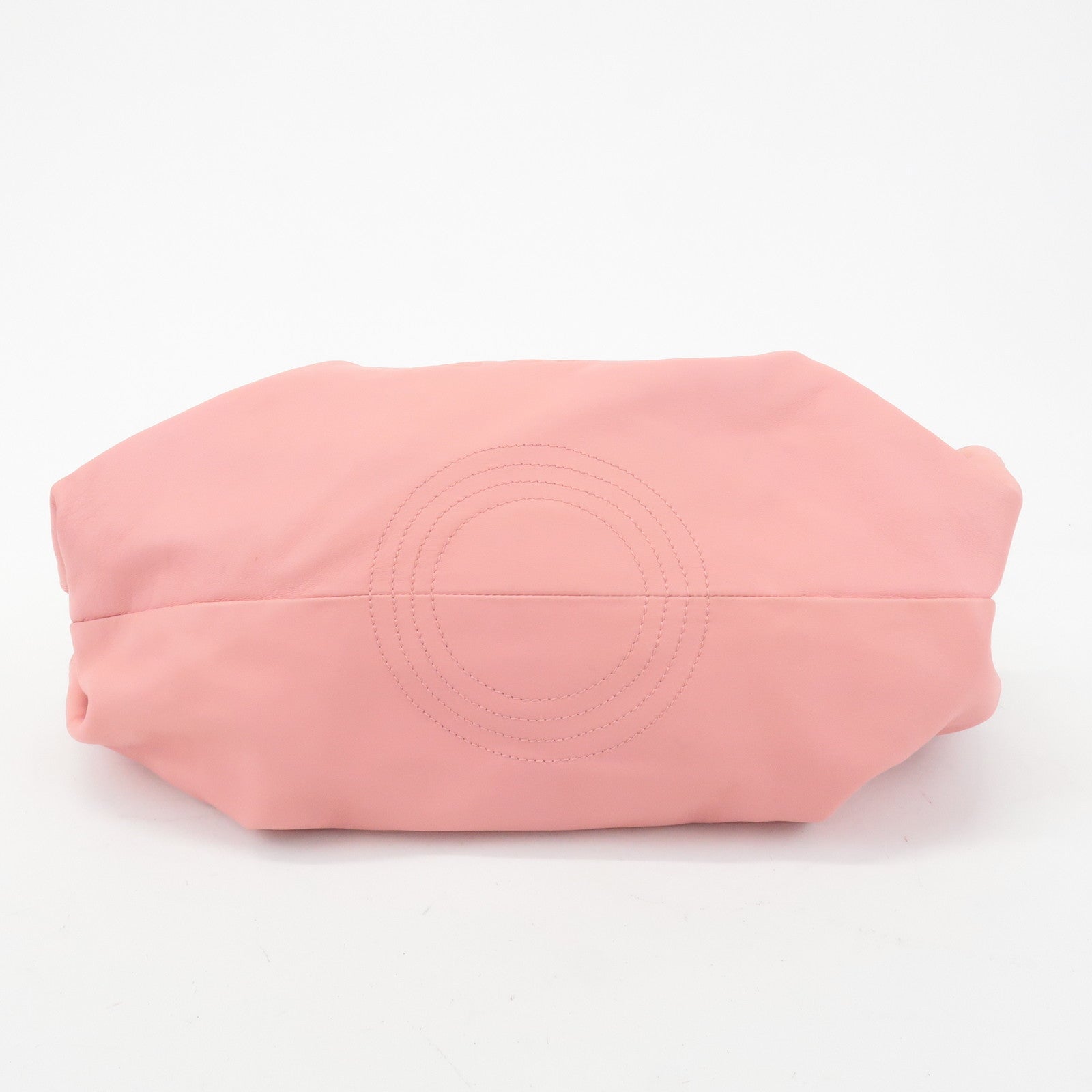 LOEWE Anagram Leather Nappa Aire Shoulder Hand Bag Pink Used