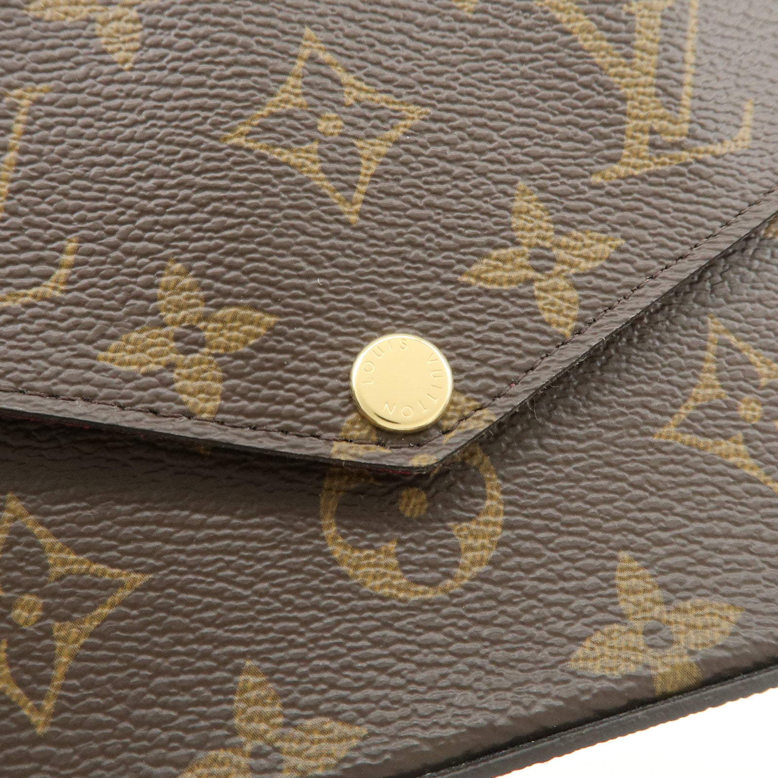 Louis Vuitton Monogram Pochette Felicie Shoulder Bag Brown M61276 Used