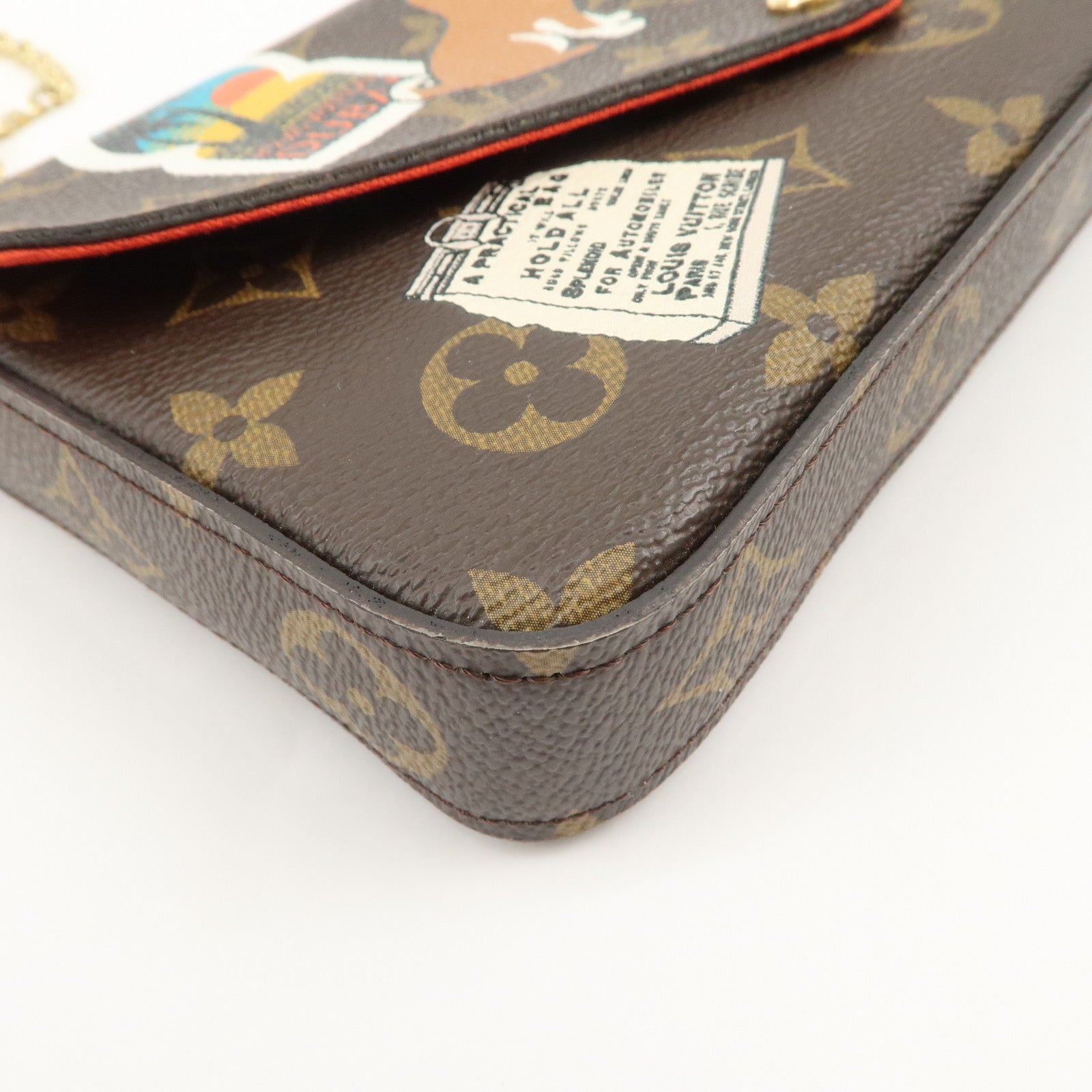 Louis Vuitton Monogram Pochette Félicie My World Tour Brown M62145 Used