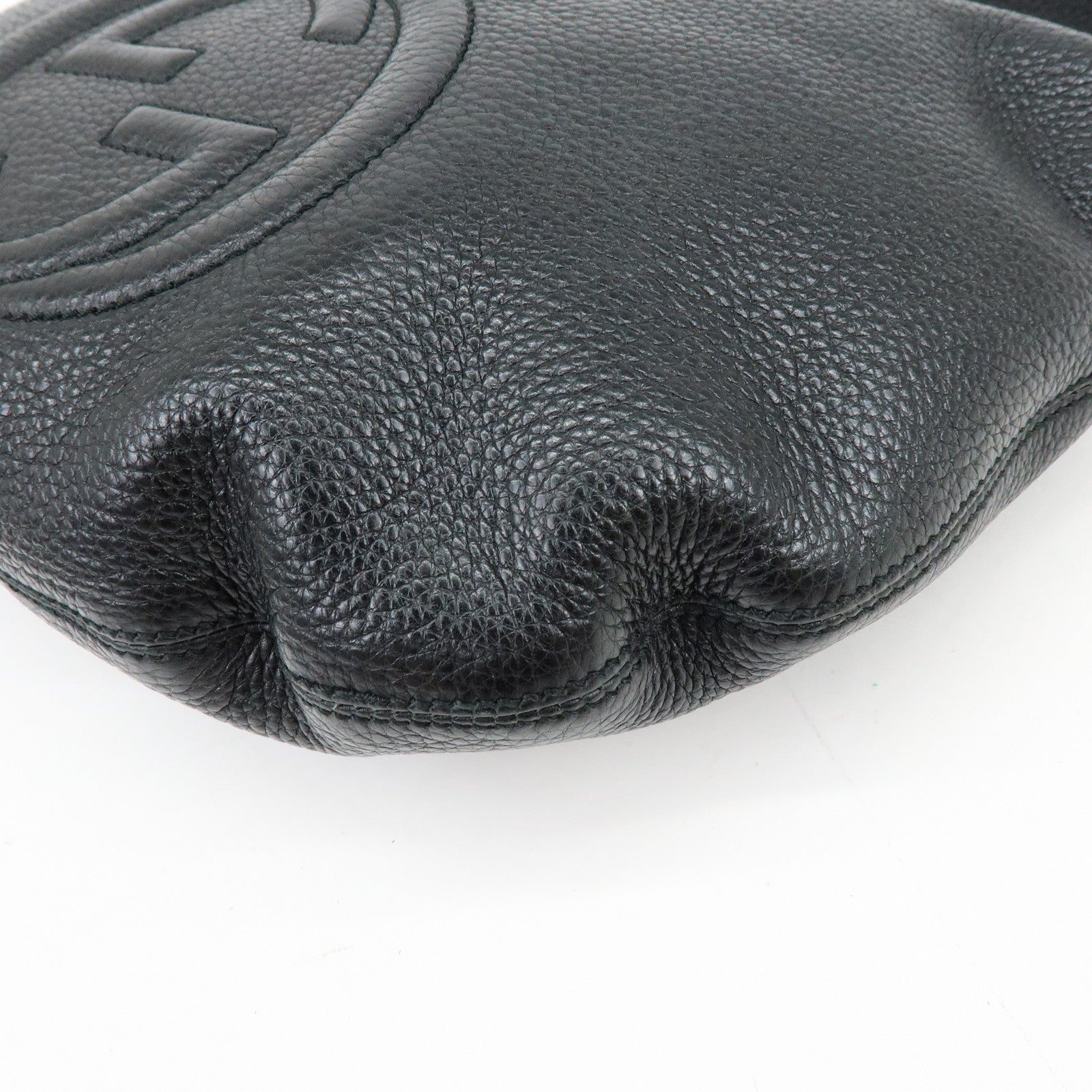GUCCI SOHO Interlocking G Leather Shoulder Crossbody Bag 308361