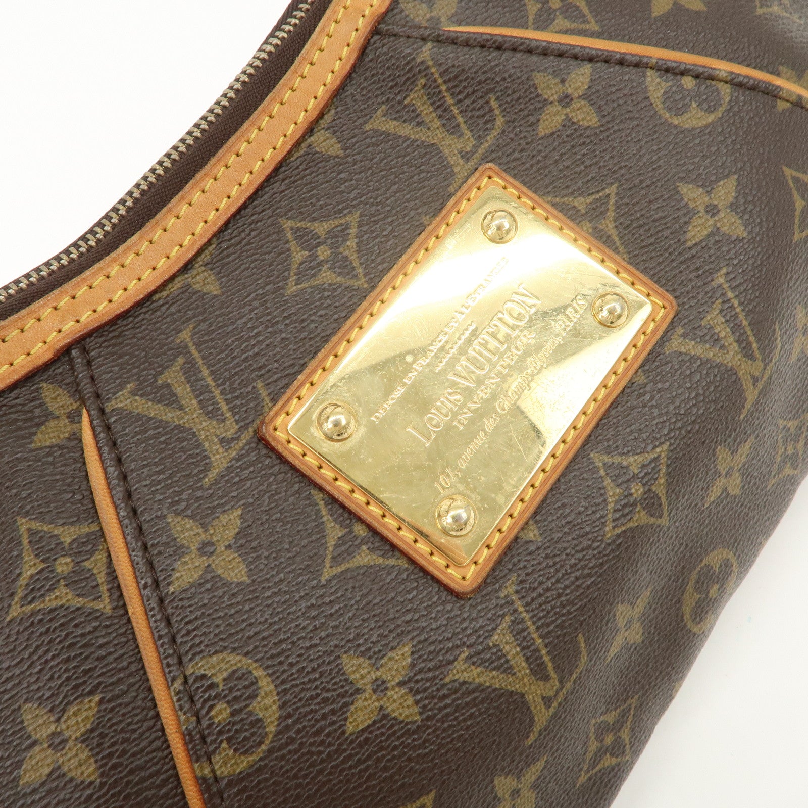 Louis Vuitton Monogram Thames PM Shoulder Bag Brown M56384 Used