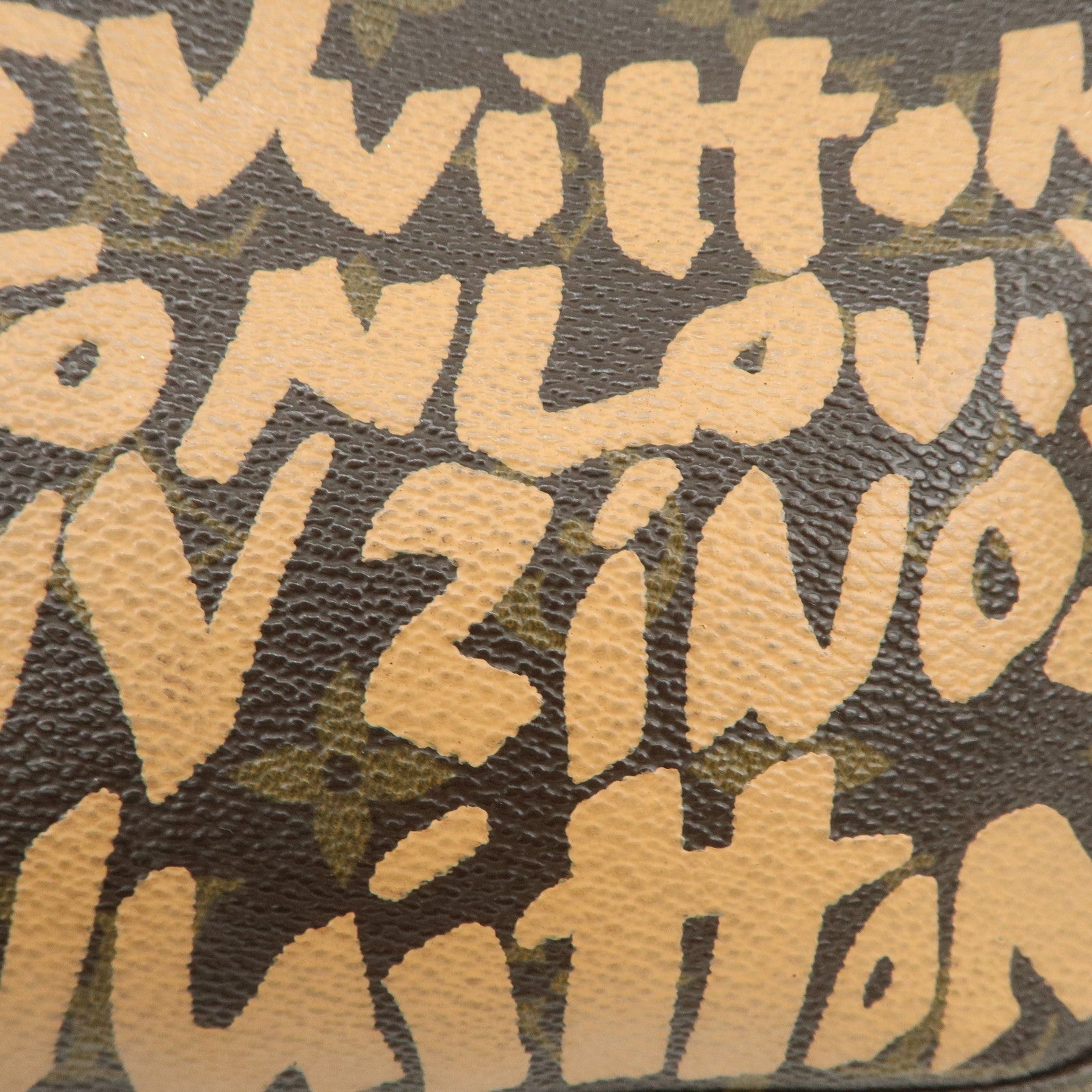 Louis Vuitton Monogram Graffiti Pochette Accessoires Peach M92193