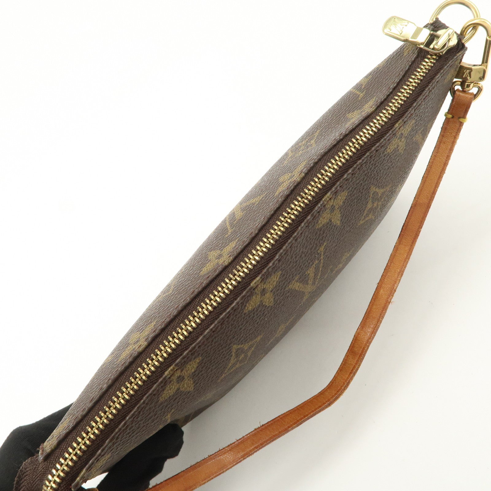 Louis Vuitton Monogram Pochette Accessoires Hand Bag Brown M51980
