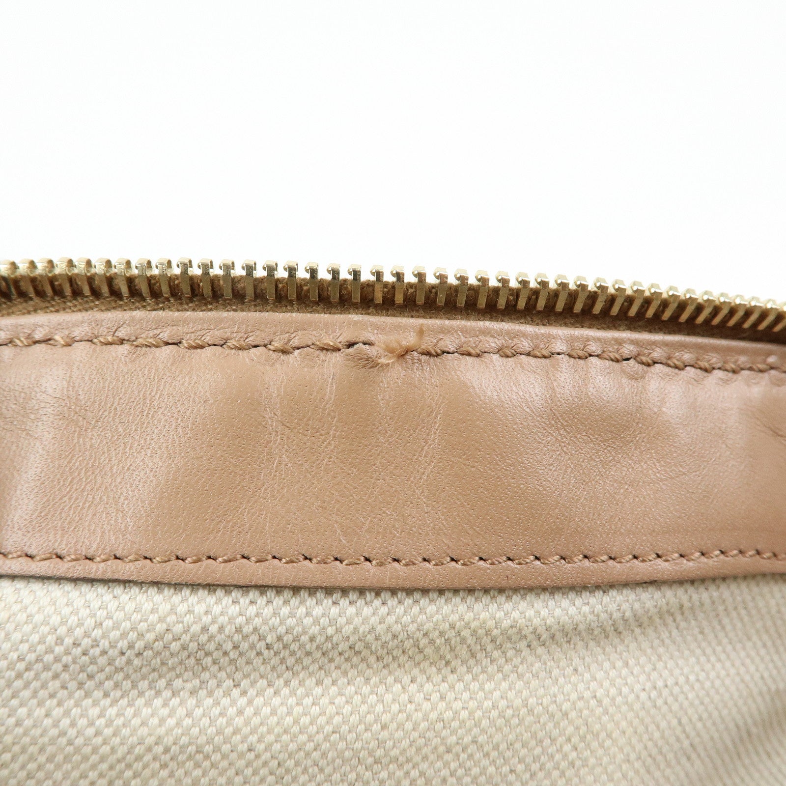 GUCCI Sukey Interlocking G Diamante 2Way Shoulder Bag Beige 247902