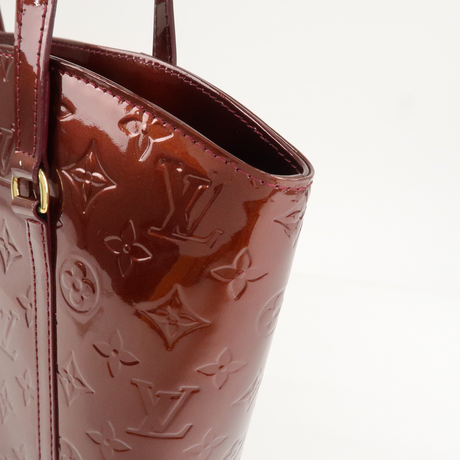 Louis Vuitton Monogram Vernis Avalon MM Tote Bag Amarante M91567