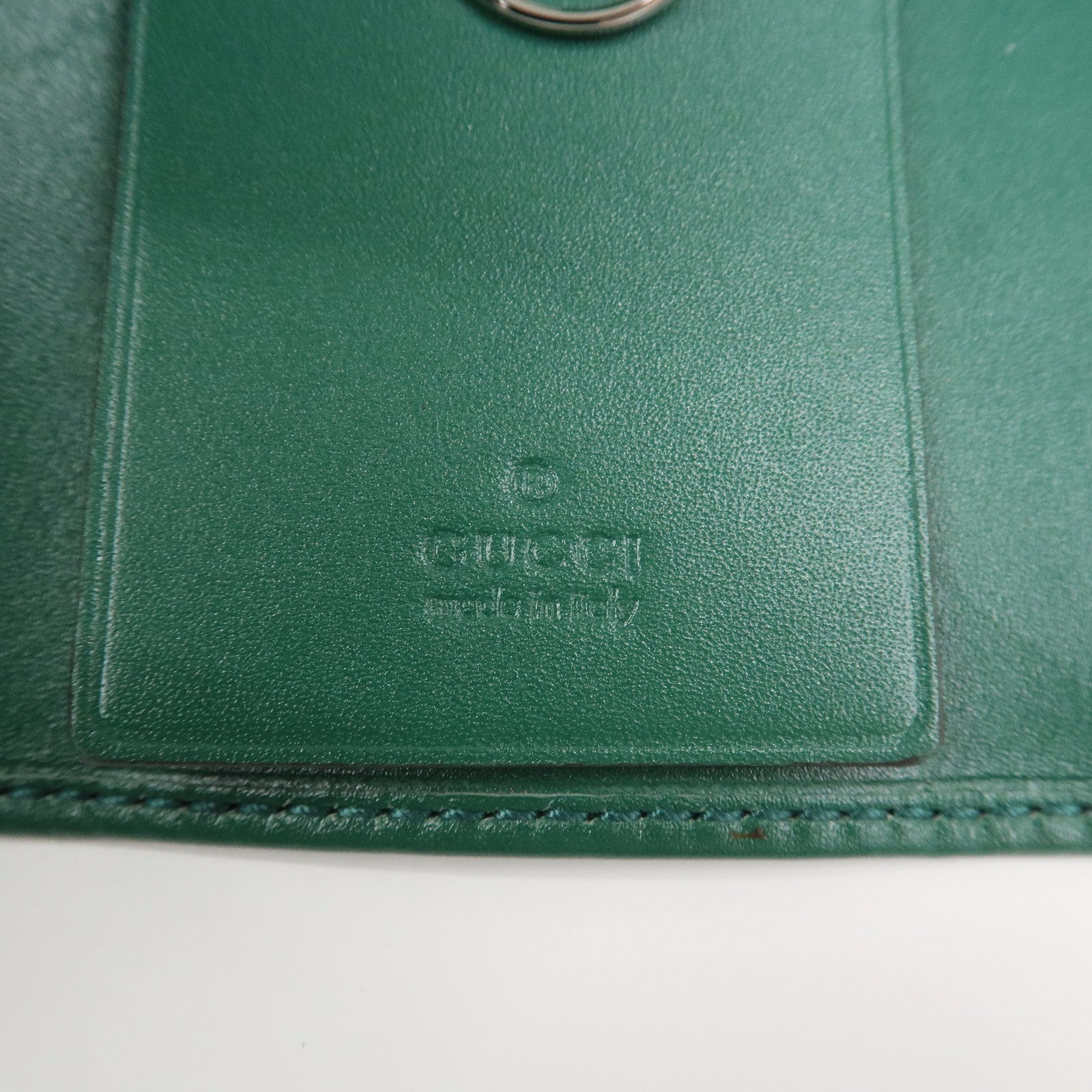 GUCCI GG Implement PVC Leather 6 Rings Key Case Green 138093