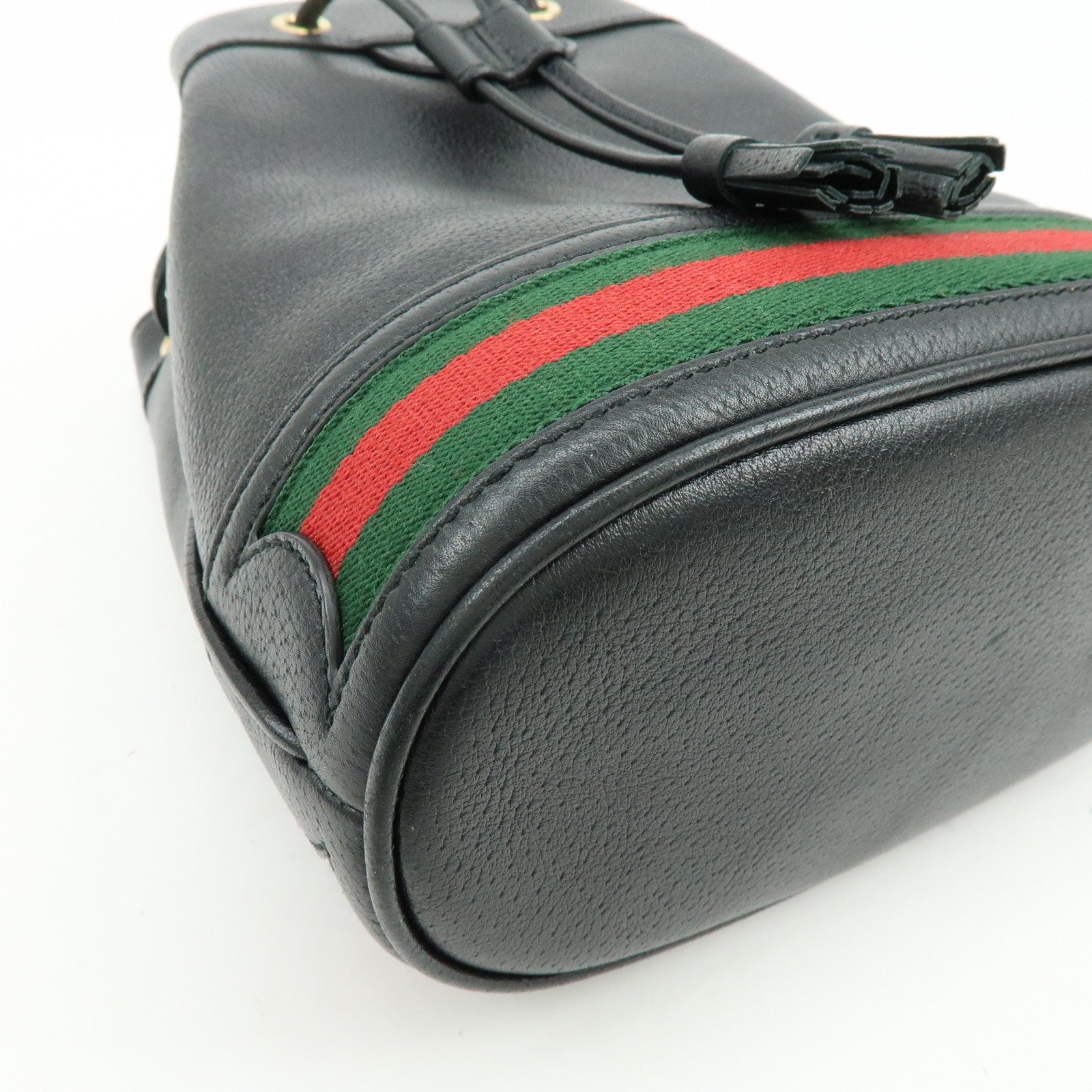 GUCCI Ophidia Sherry GG Marmont 2way Bucket Bag Small Black 610846