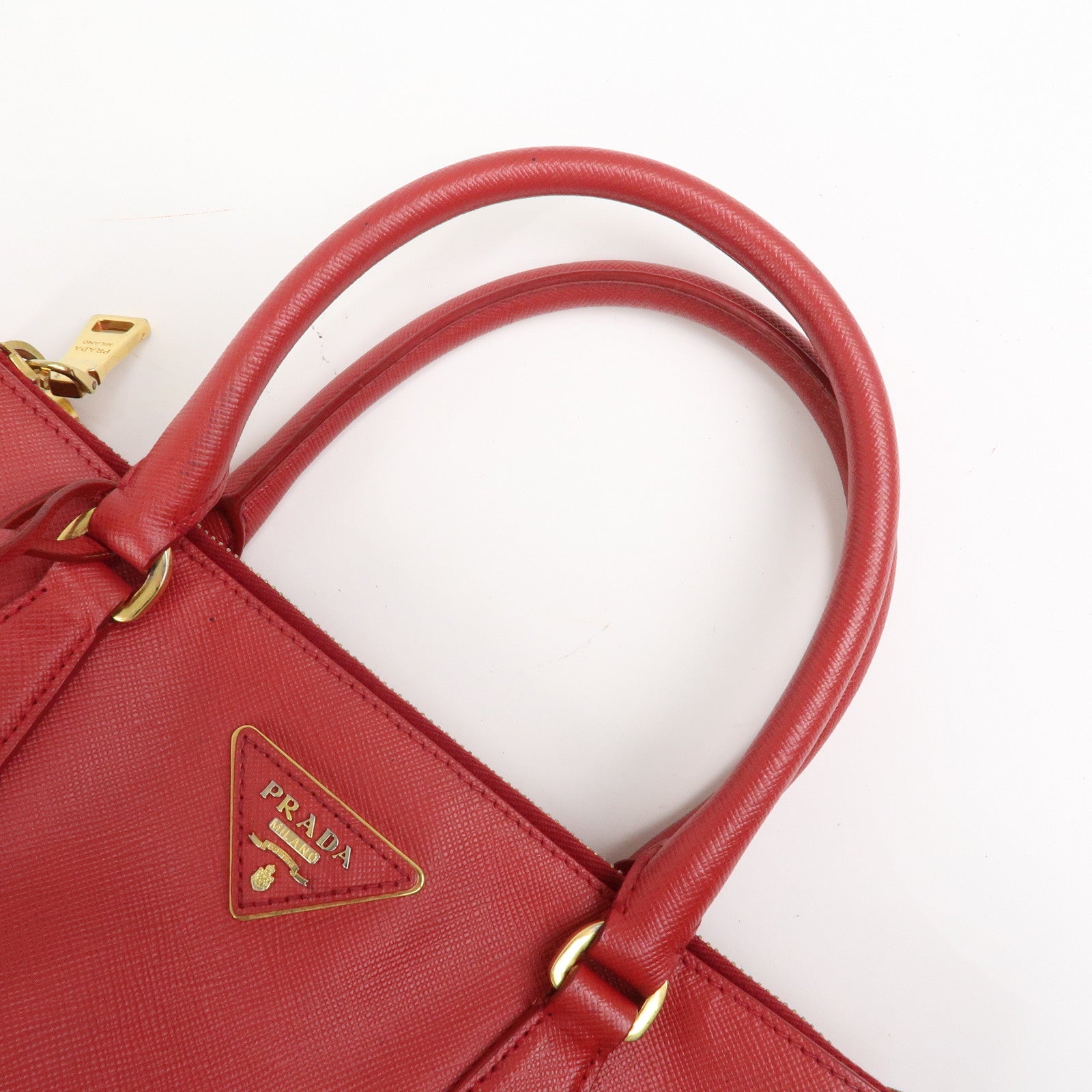 PRADA Saffiano Leather Galleria 2Way Shoulder Bag Hand Bag 1BA863
