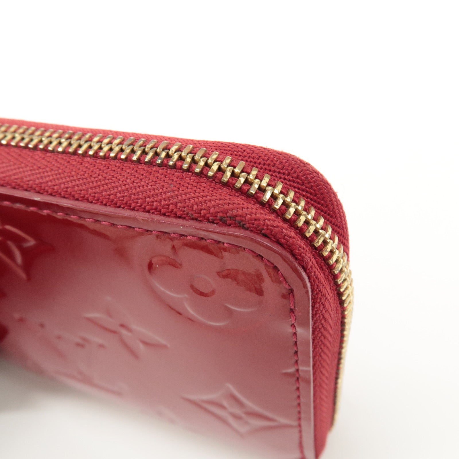 Louis Vuitton Monogram Vernis Zippy Coin Purse Pomme d'Amour M93608 Used