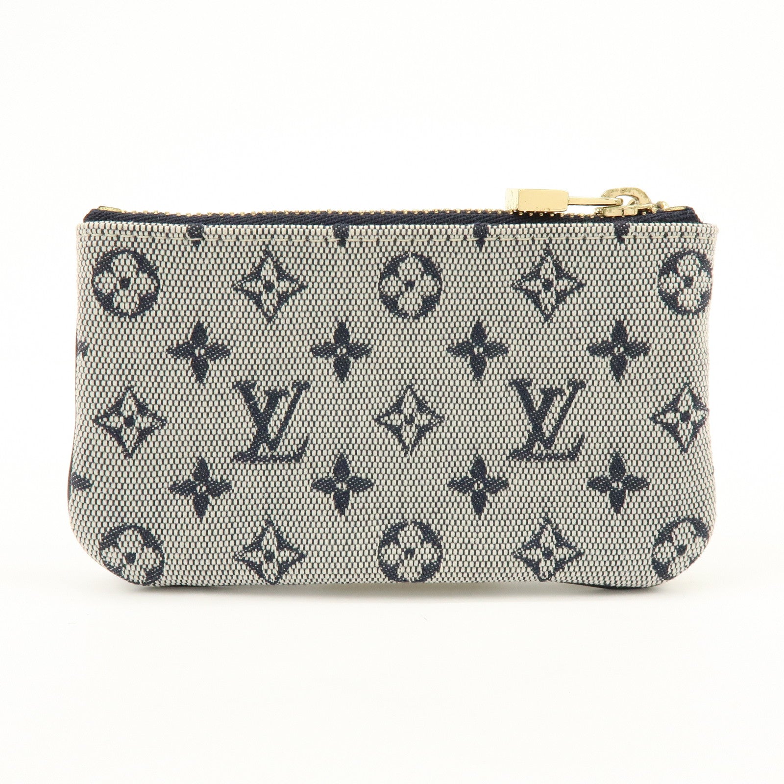 Louis Vuitton Monogram Mini Pochette Cles Coin Case Blue M92236