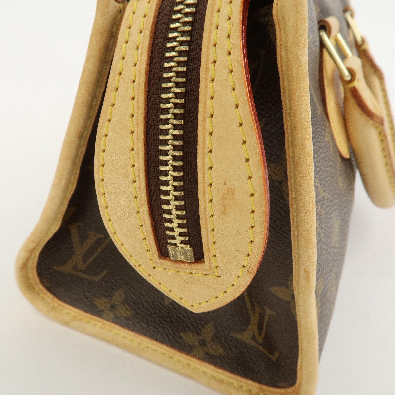 Louis Vuitton Monogram Popincourt Hand Bag Brown M40009