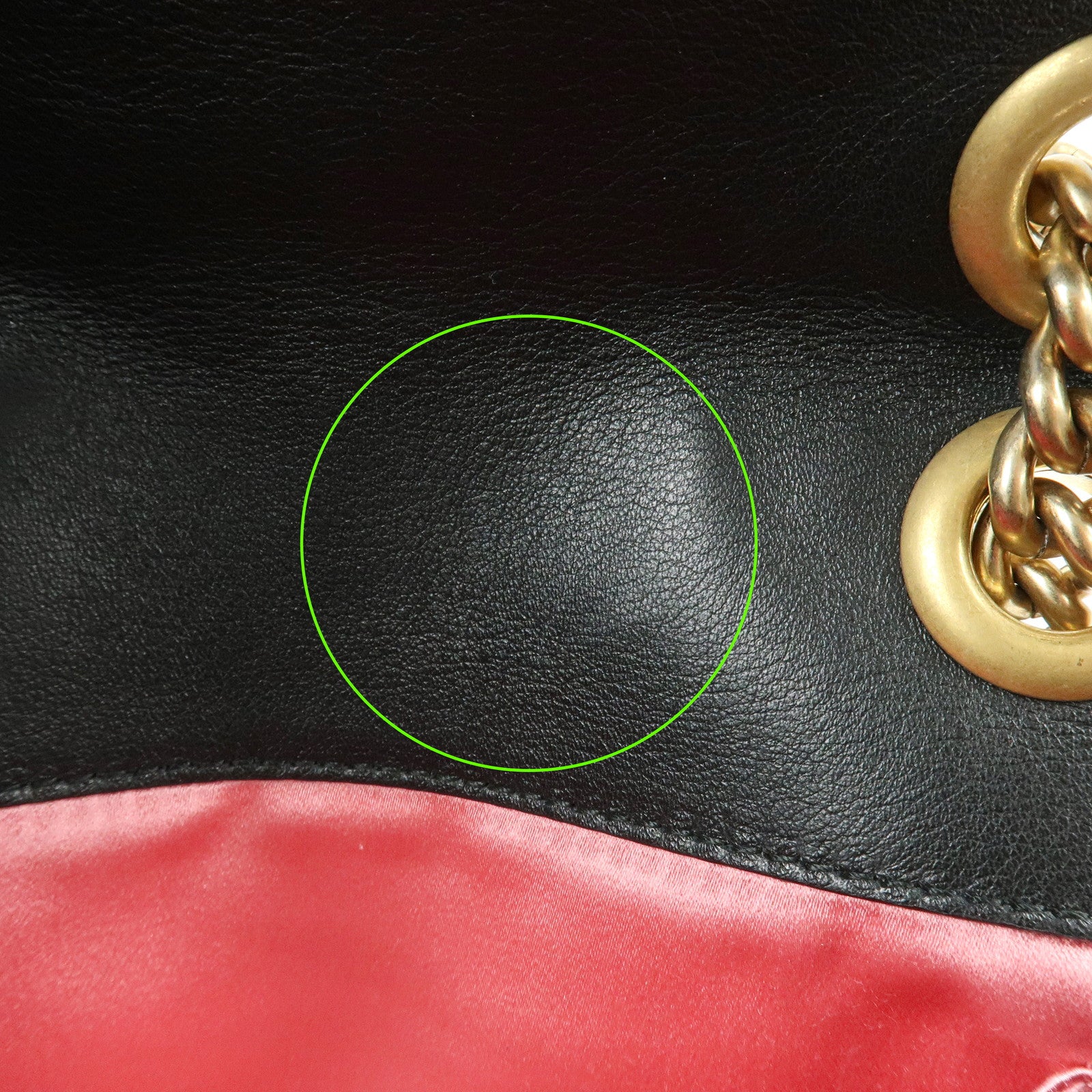 GUCCI GG Marmont Small Velvet Chain Shoulder Bag Black 446744