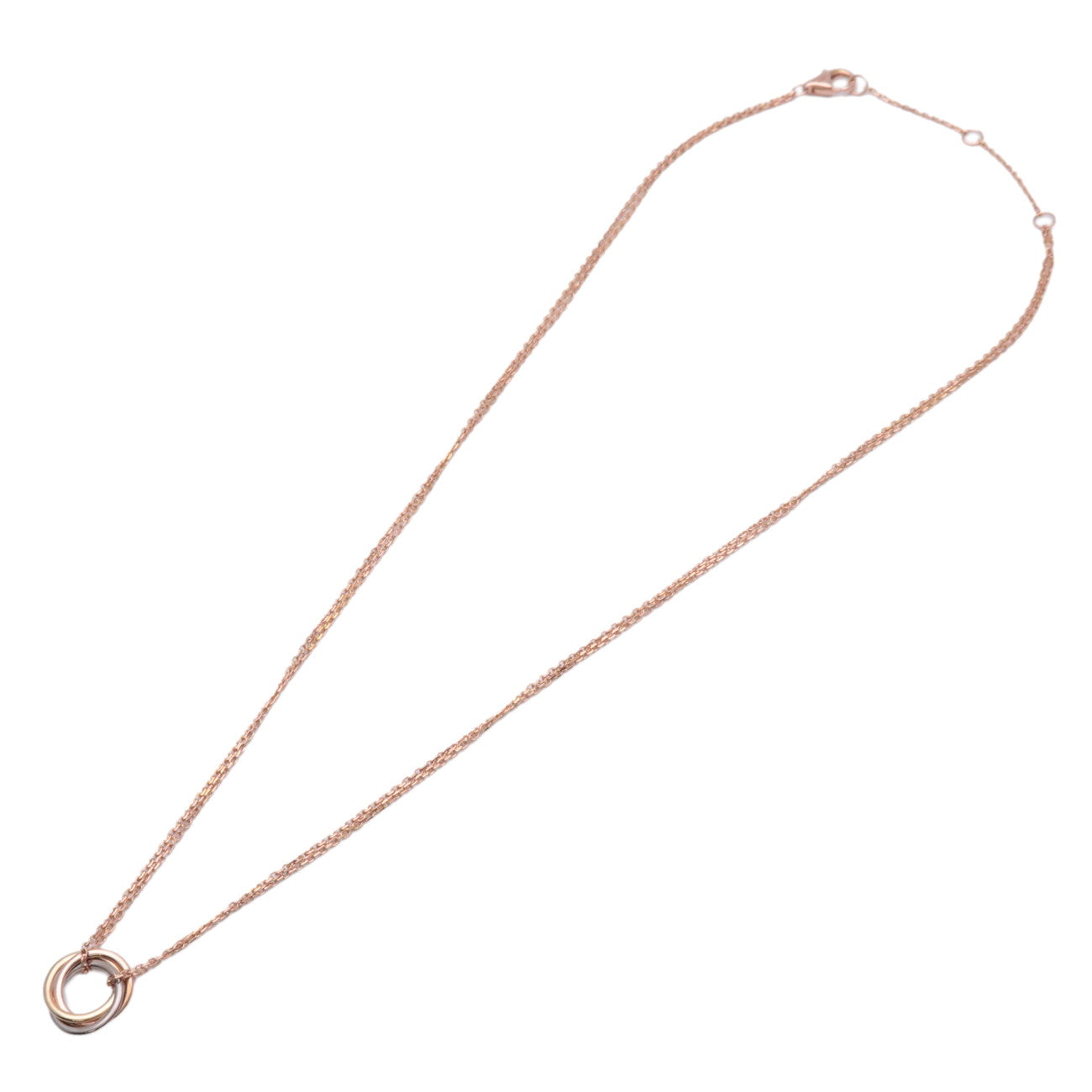 Cartier Sweet Trinity Necklace K18 Yellow Gold White Gold Rose Gold
