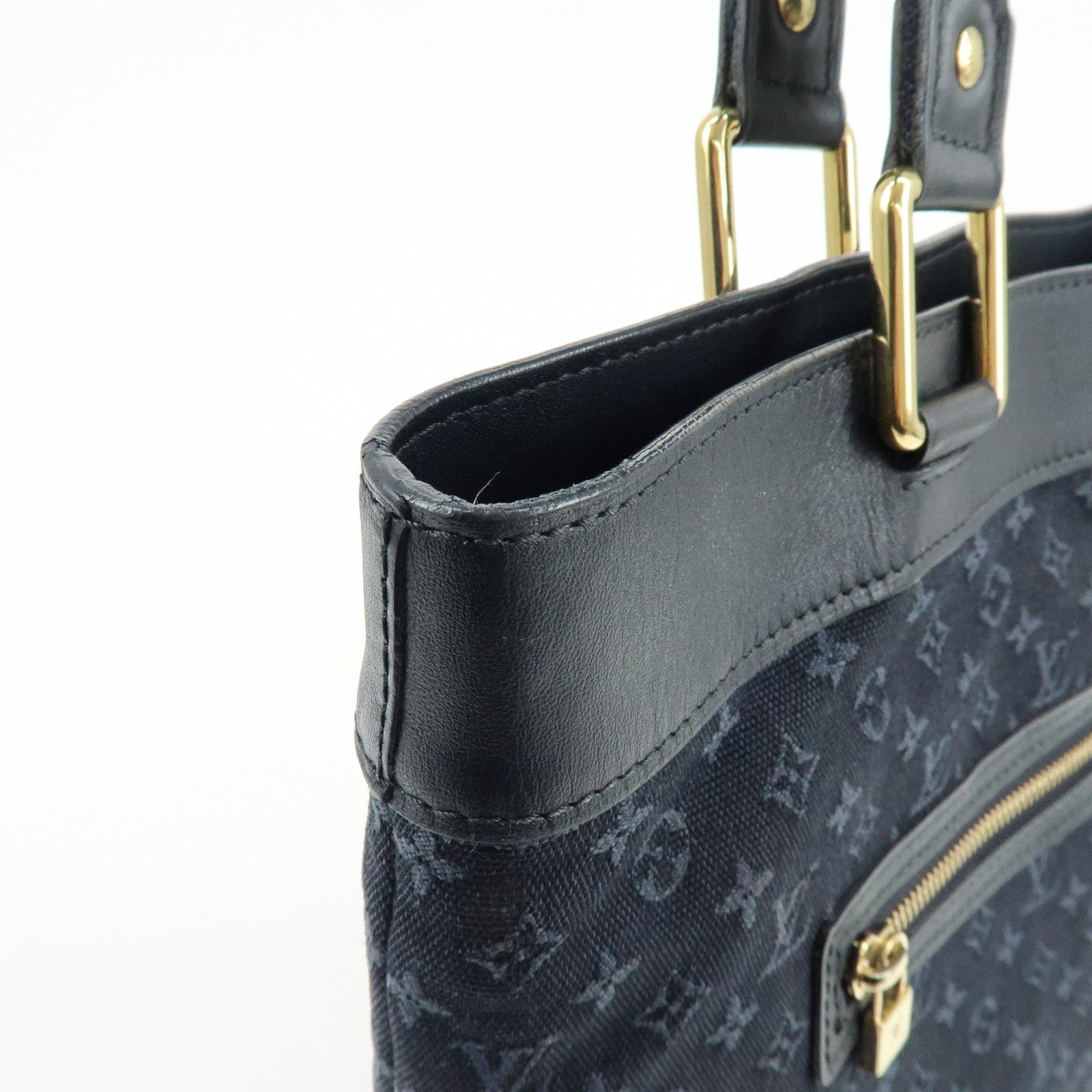 Louis Vuitton Monogram Mini Canvas Lucille GM Tote Bag Blue M92679