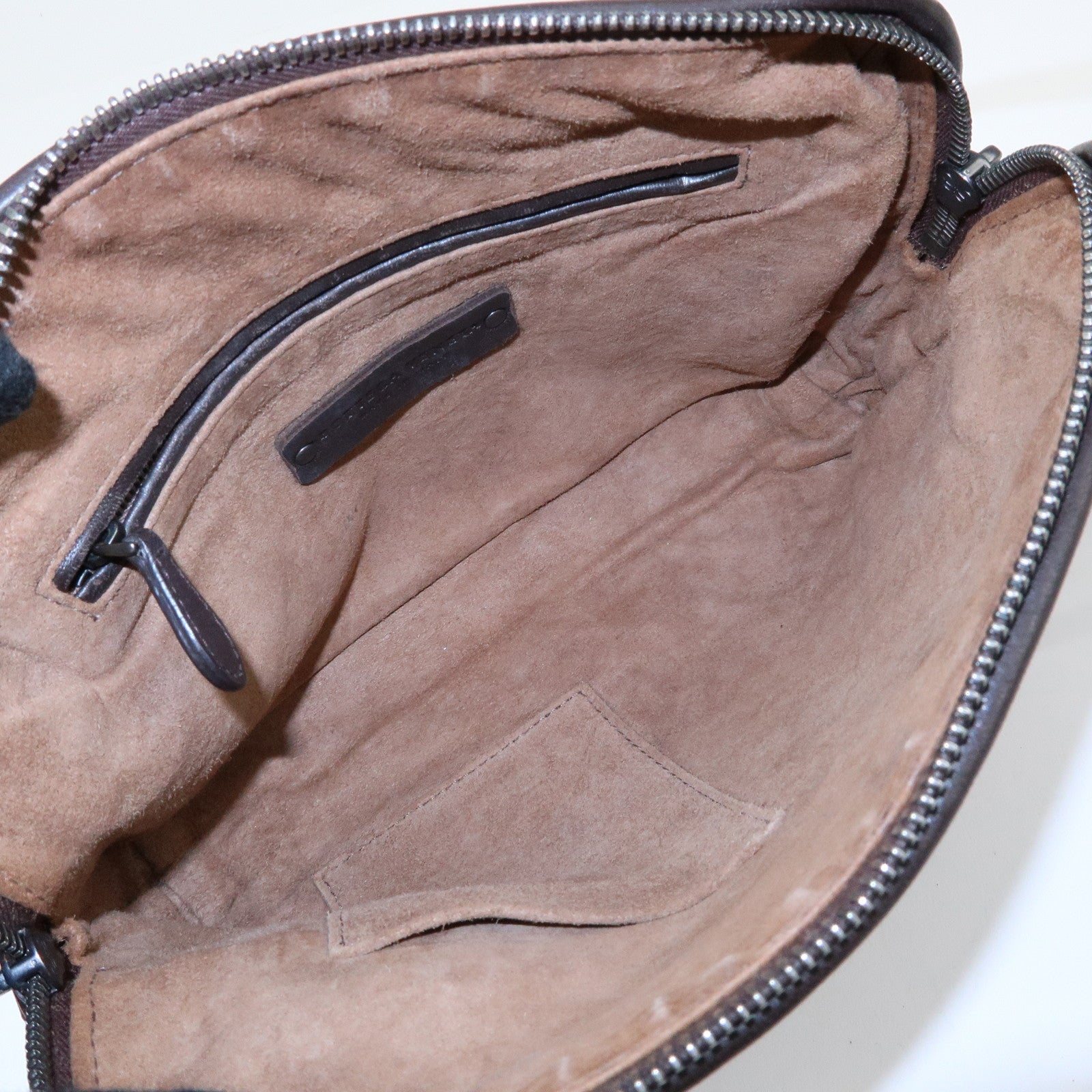 BOTTEGA VENETA Intrecciato Nodini Leather Shoulder Bag Brown 245354