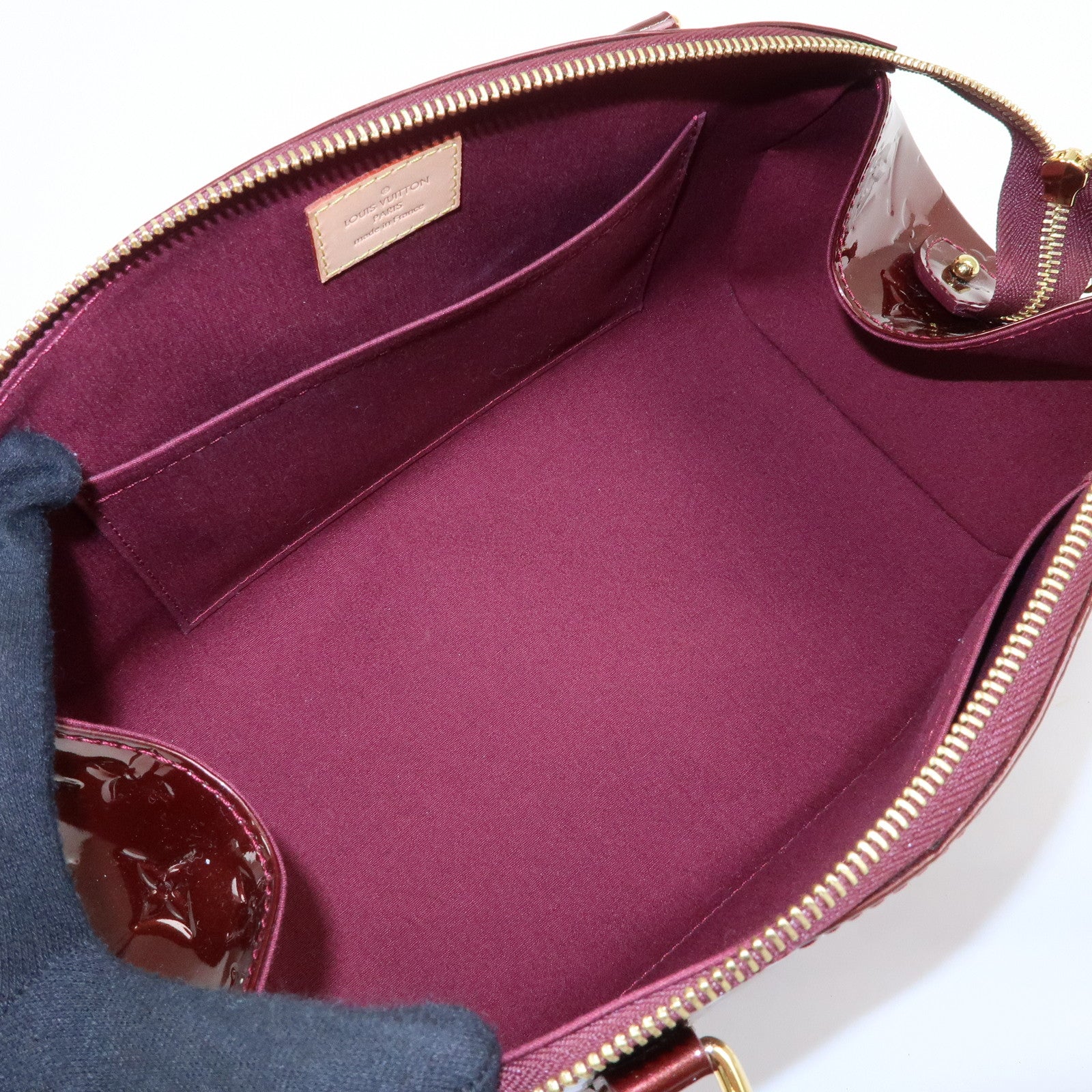 Louis Vuitton Monogram Vernis Sherwood PM Boston Hand Bag M91492