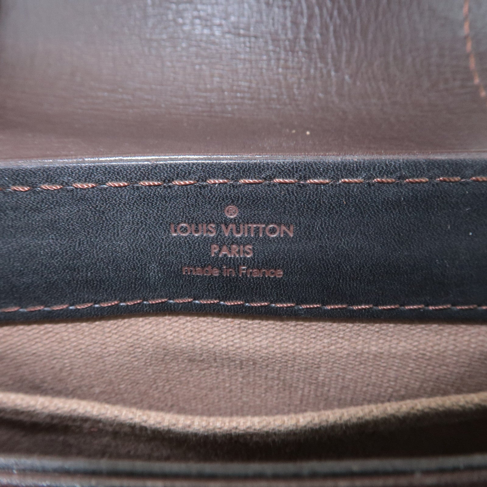Louis Vuitton Utah Calf Leather Shoulder Bag Crossbody Bag Cafe M92995 Used