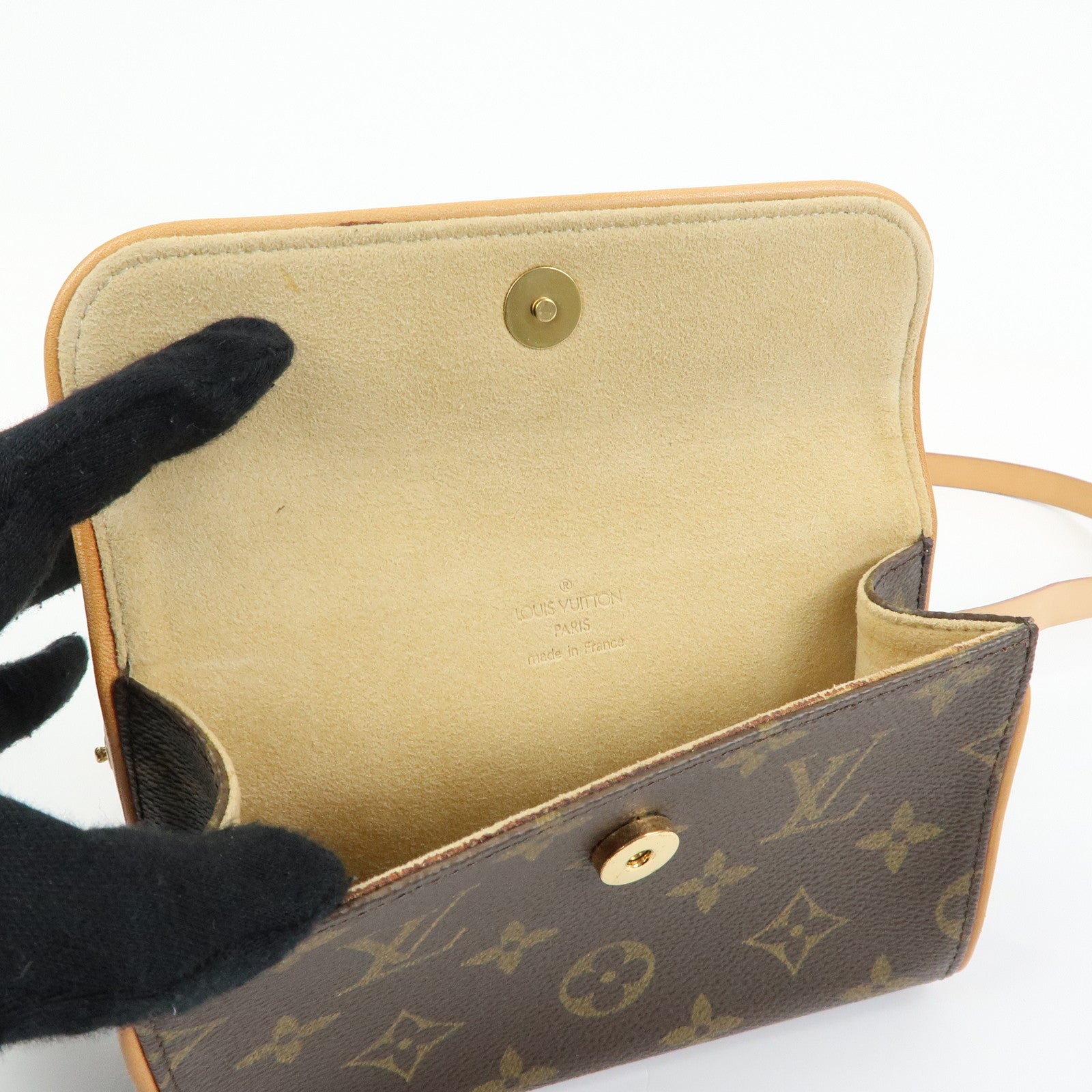 Louis Vuitton Monogram Pochette Florentine Waist Bag Belt M51855