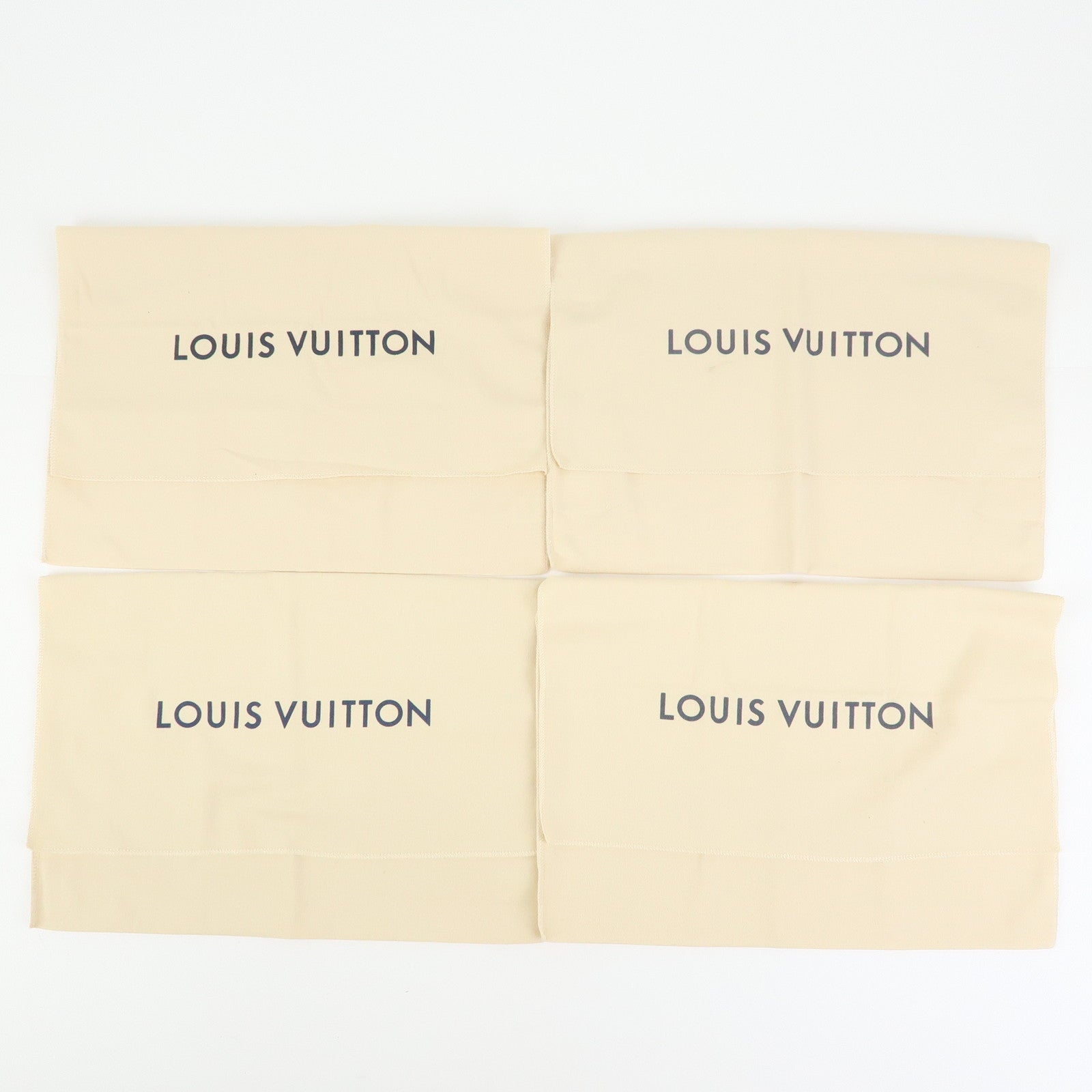 Louis Vuitton Set of 15 Dust Bag Storage Bag Flap Style Beige