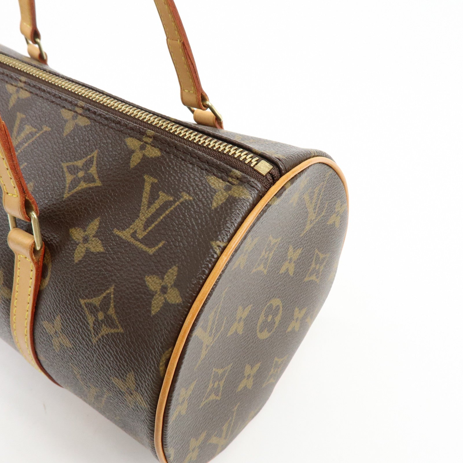 Louis Vuitton Monogram Papillon 30 Hand Bag Brown M51385