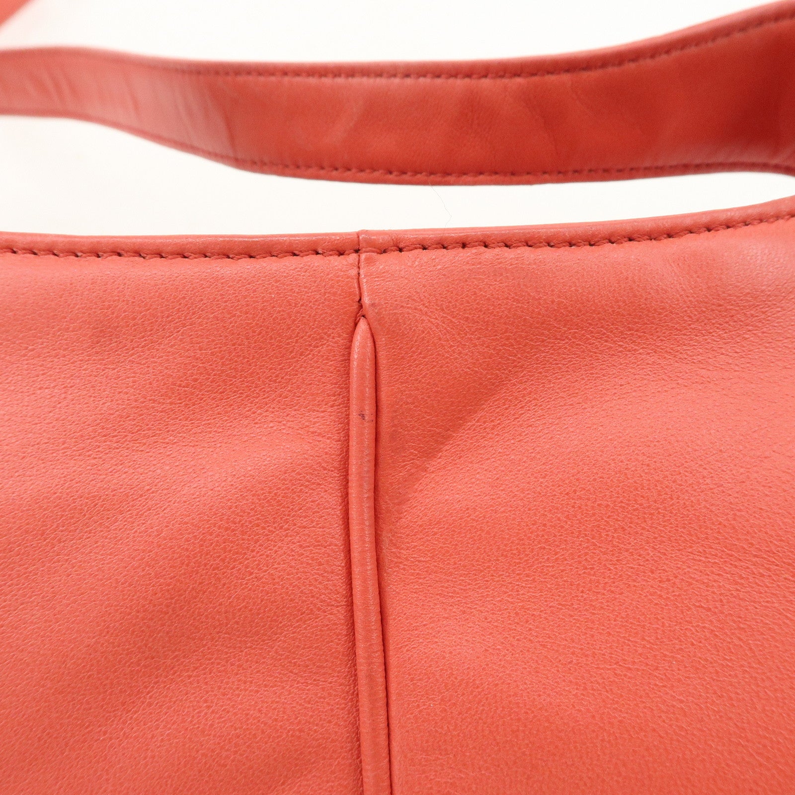 LOEWE Anagram Leather Shoulder Bag Hand Bag Pink Used