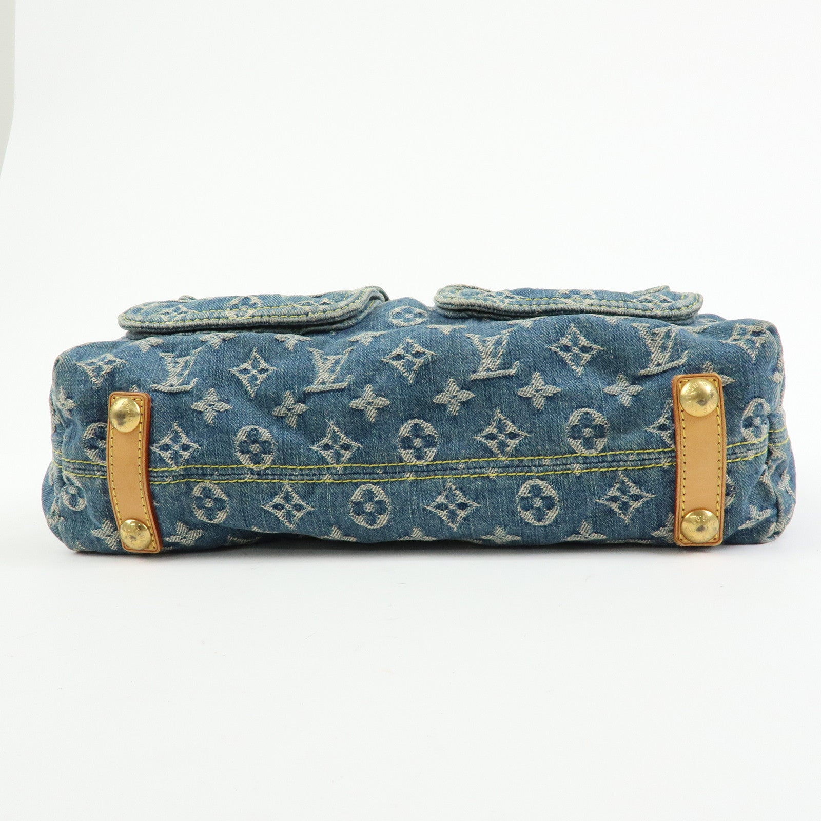 Louis Vuitton Monogram Denim Baggy GM Shoulder Bag Blue M95048