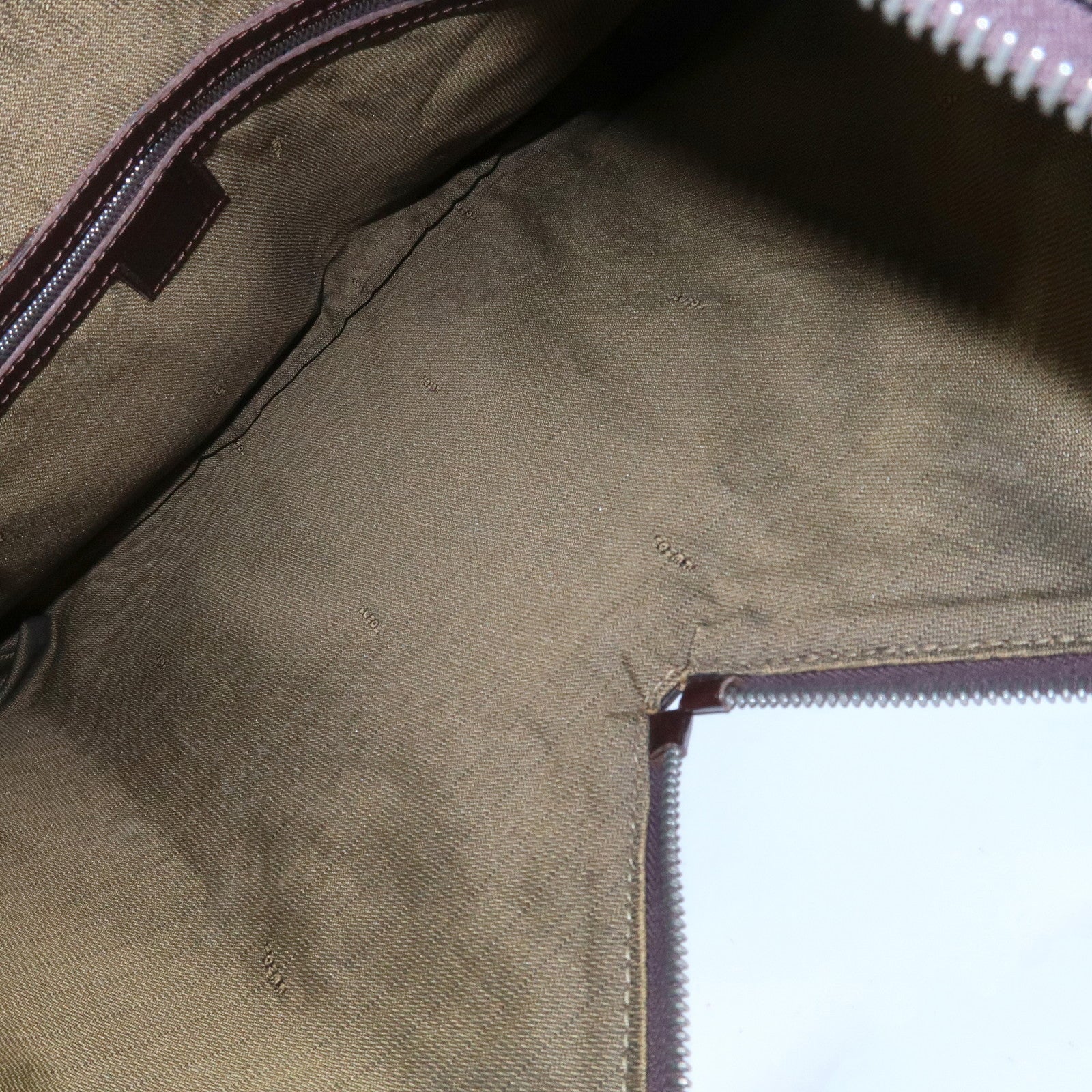 FENDI Zucca Canvas Leather Shoulder Bag Hand Bag Brown 83150870992