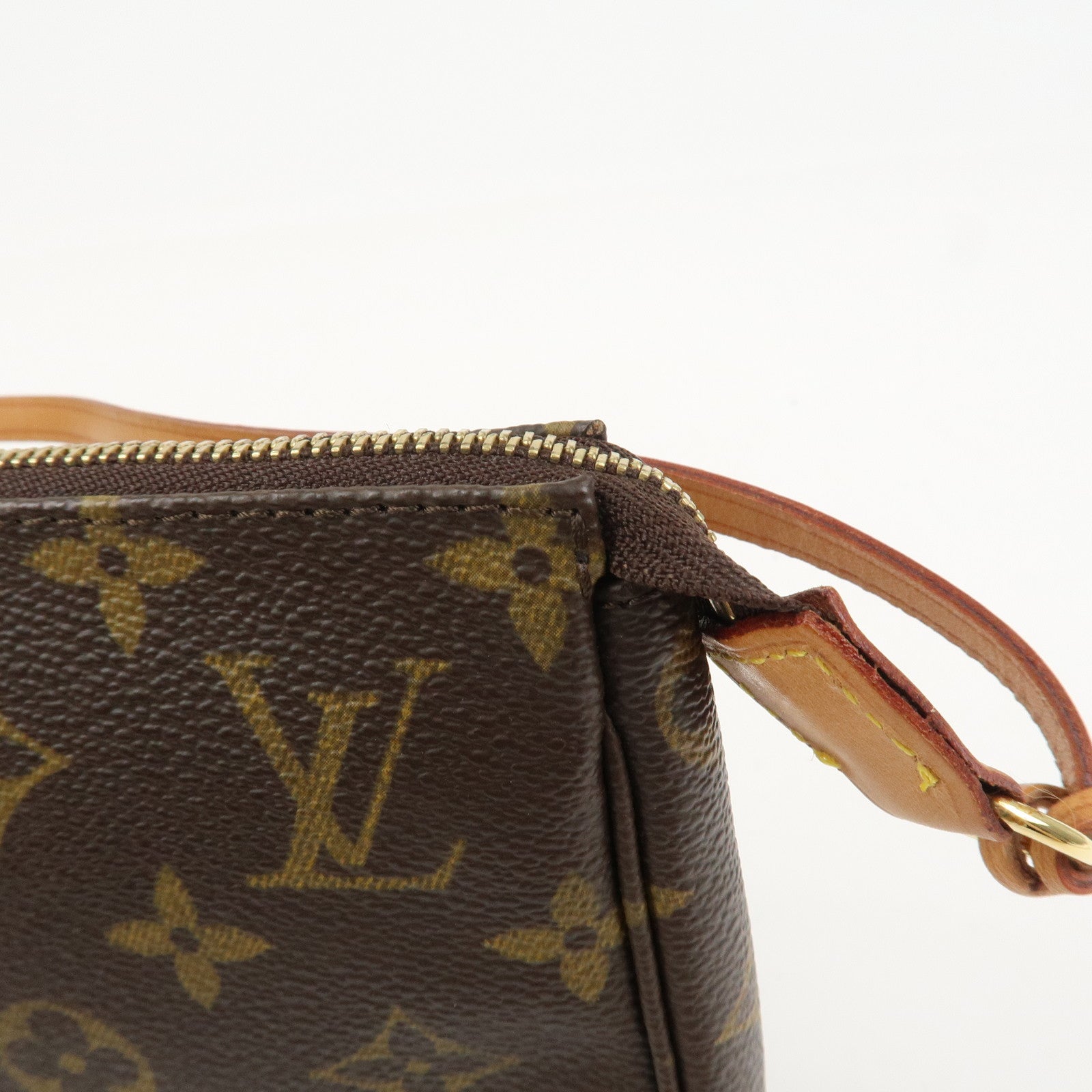 Louis Vuitton Monogram Pochette Accessoires Hand Bag Brown M51980