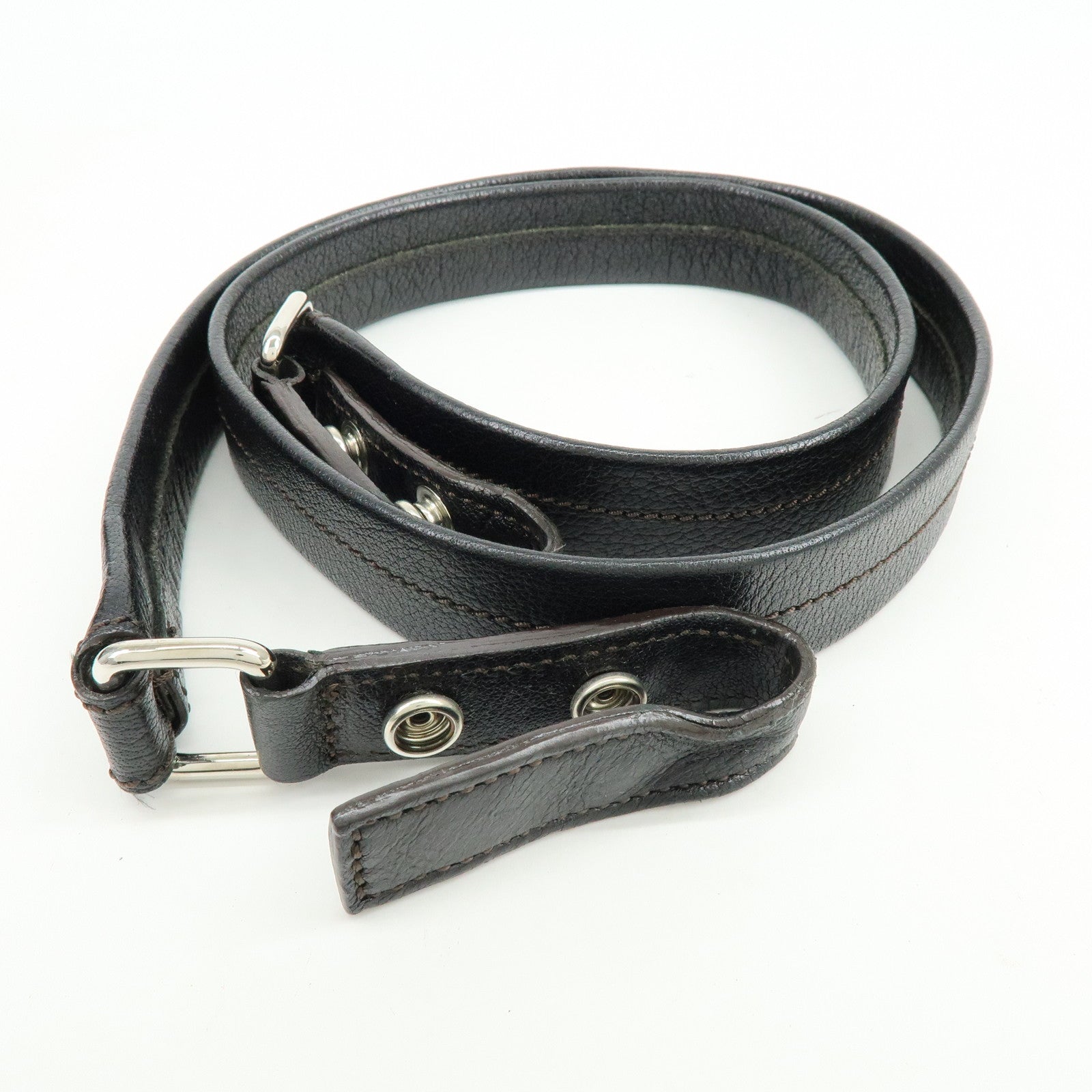 Cartier Marcello de Cartier Leather 2Way Shoulder Hand Bag Black