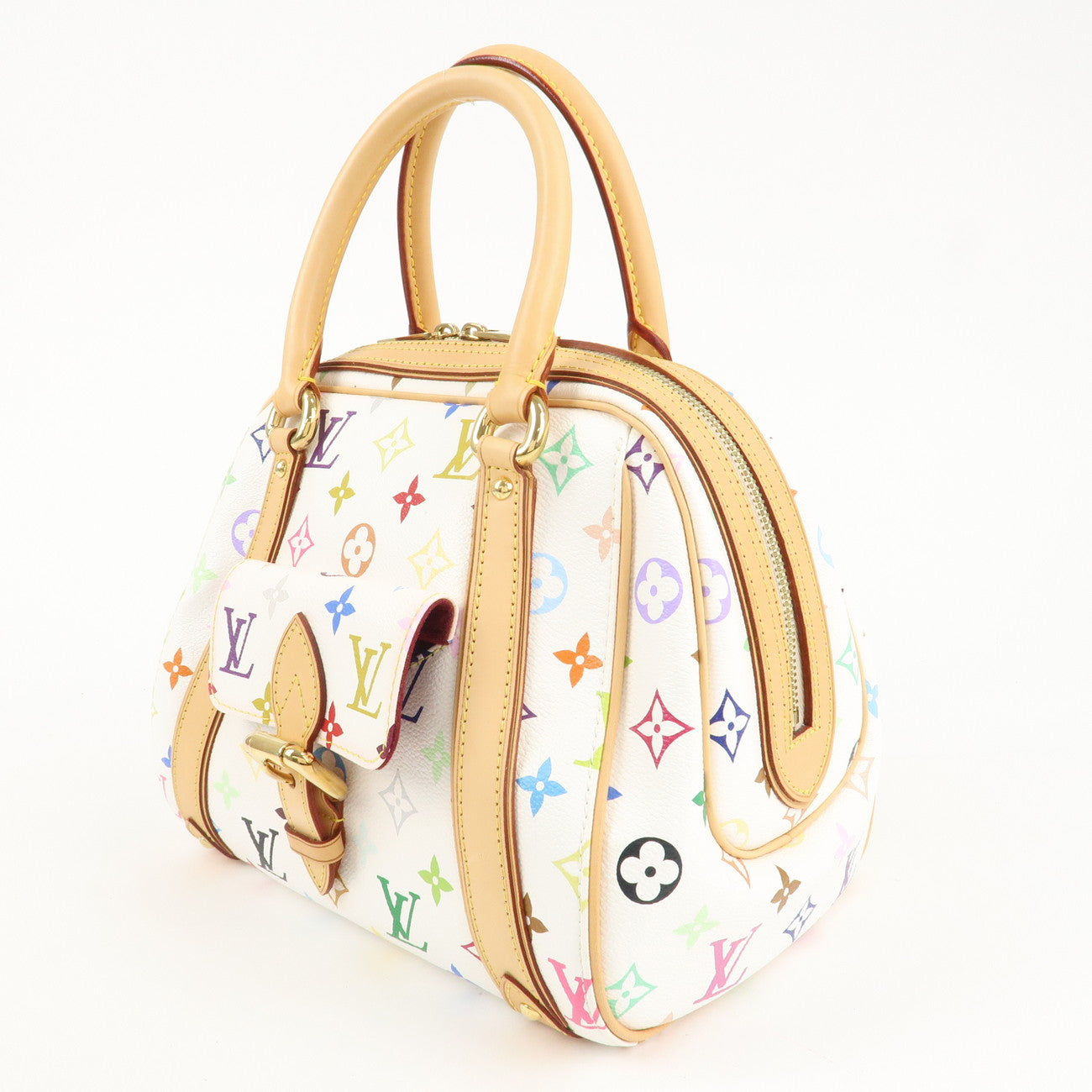 Louis Vuitton Monogram Multicolor Priscilla Hand Bag Blanc M40096