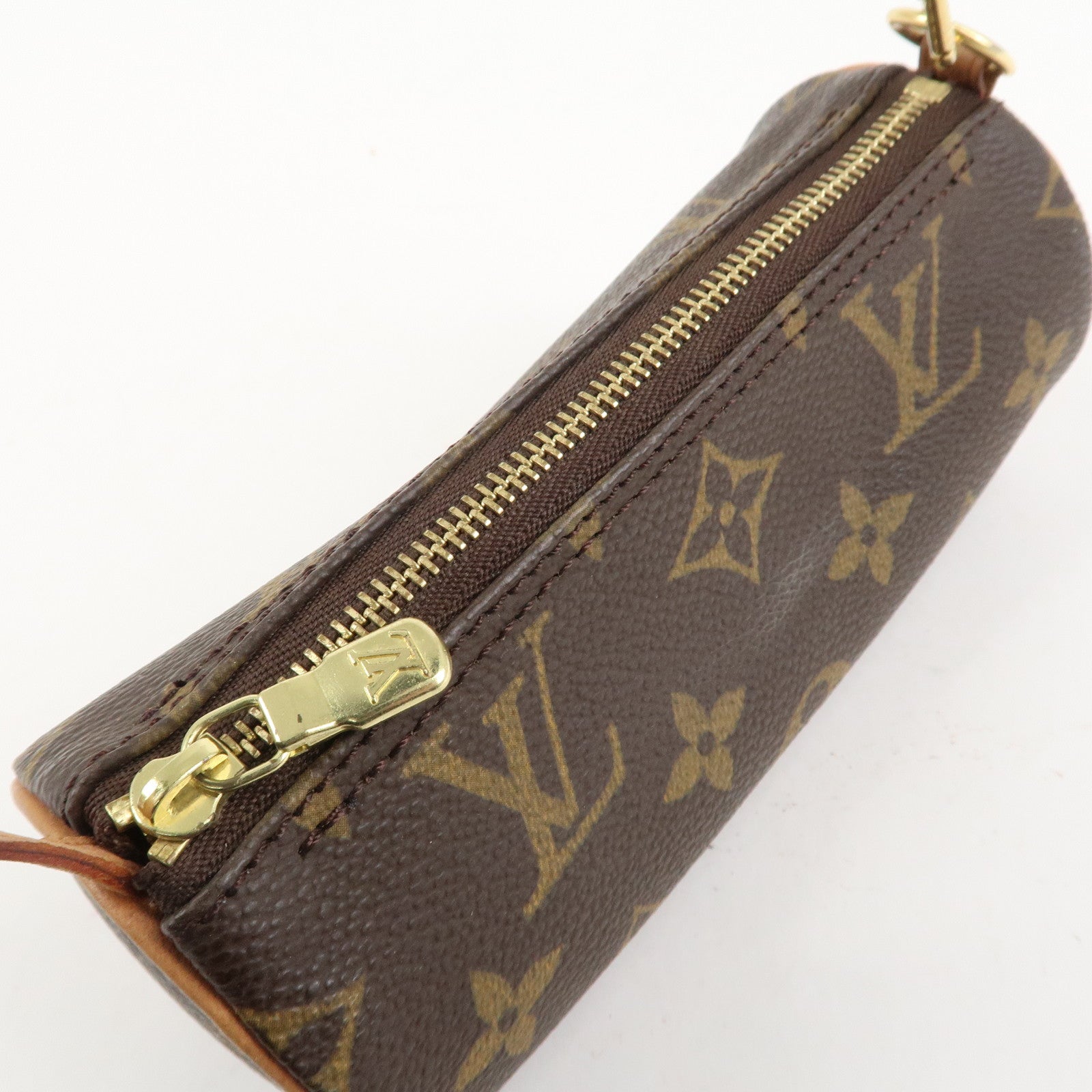 Louis Vuitton Set of 2 Monogram Mini Pouch for Papillon Bag Brown Used