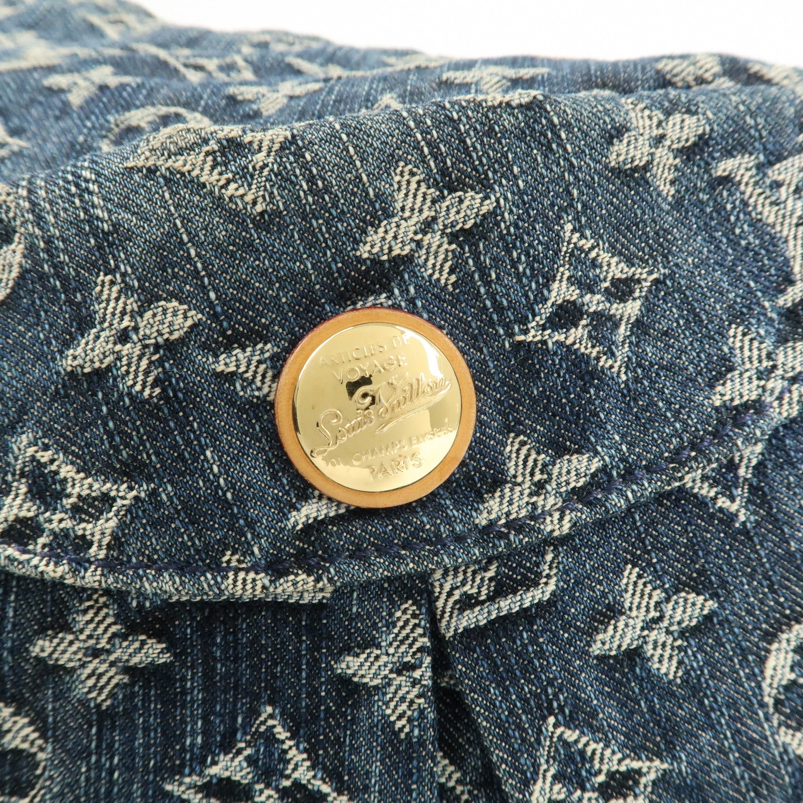 Louis Vuitton Monogram Denim Daily GM Shoulder Bag Hand Bag M40493