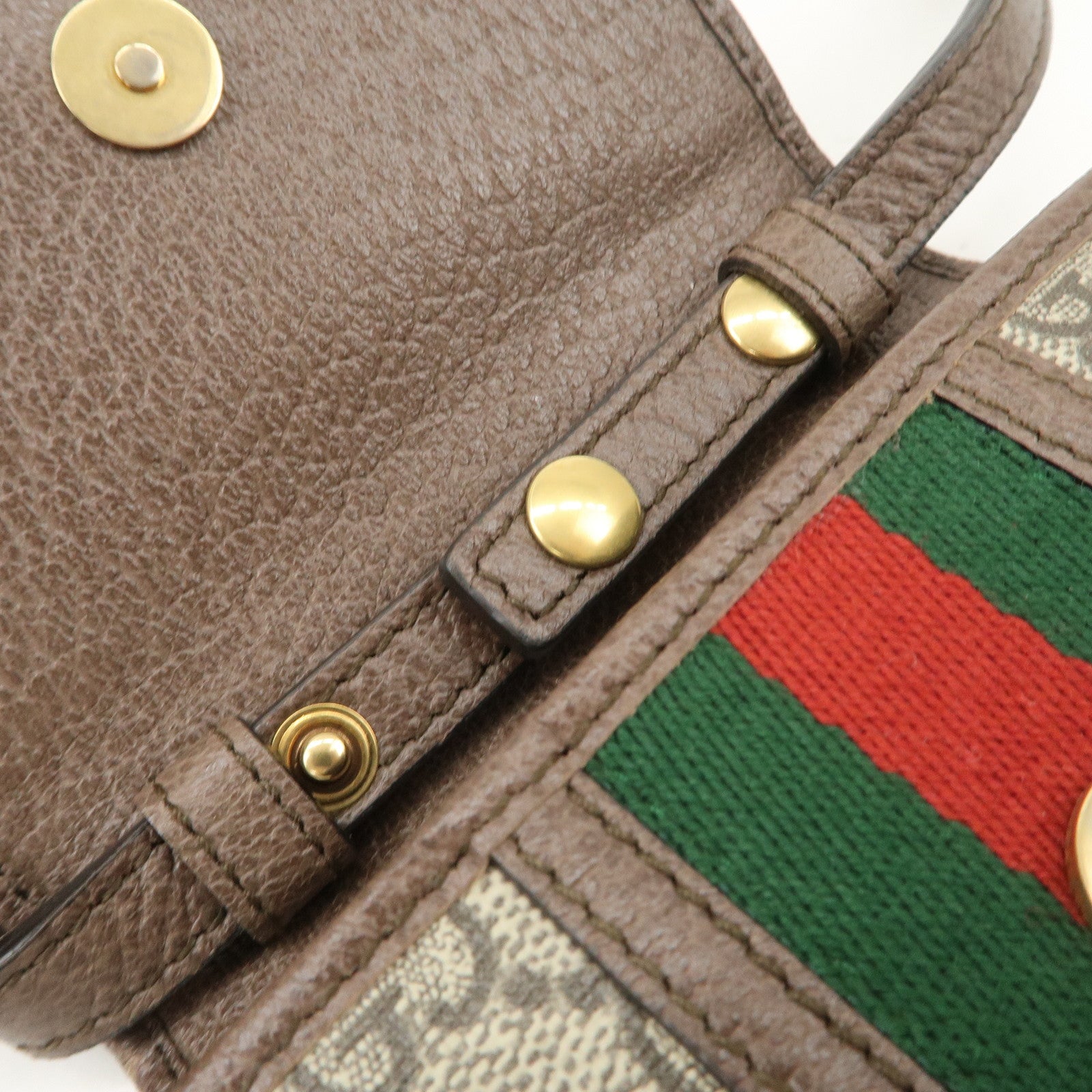 GUCCI Ophidia Sherry GG Supreme PVC Mini Shoulder Bag Beige 625757