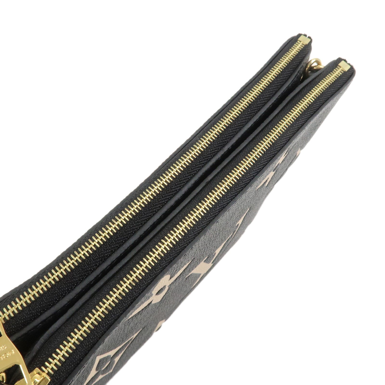 Louis Vuittton Monogram Empreinte Pochette Double Zip Noir M80787