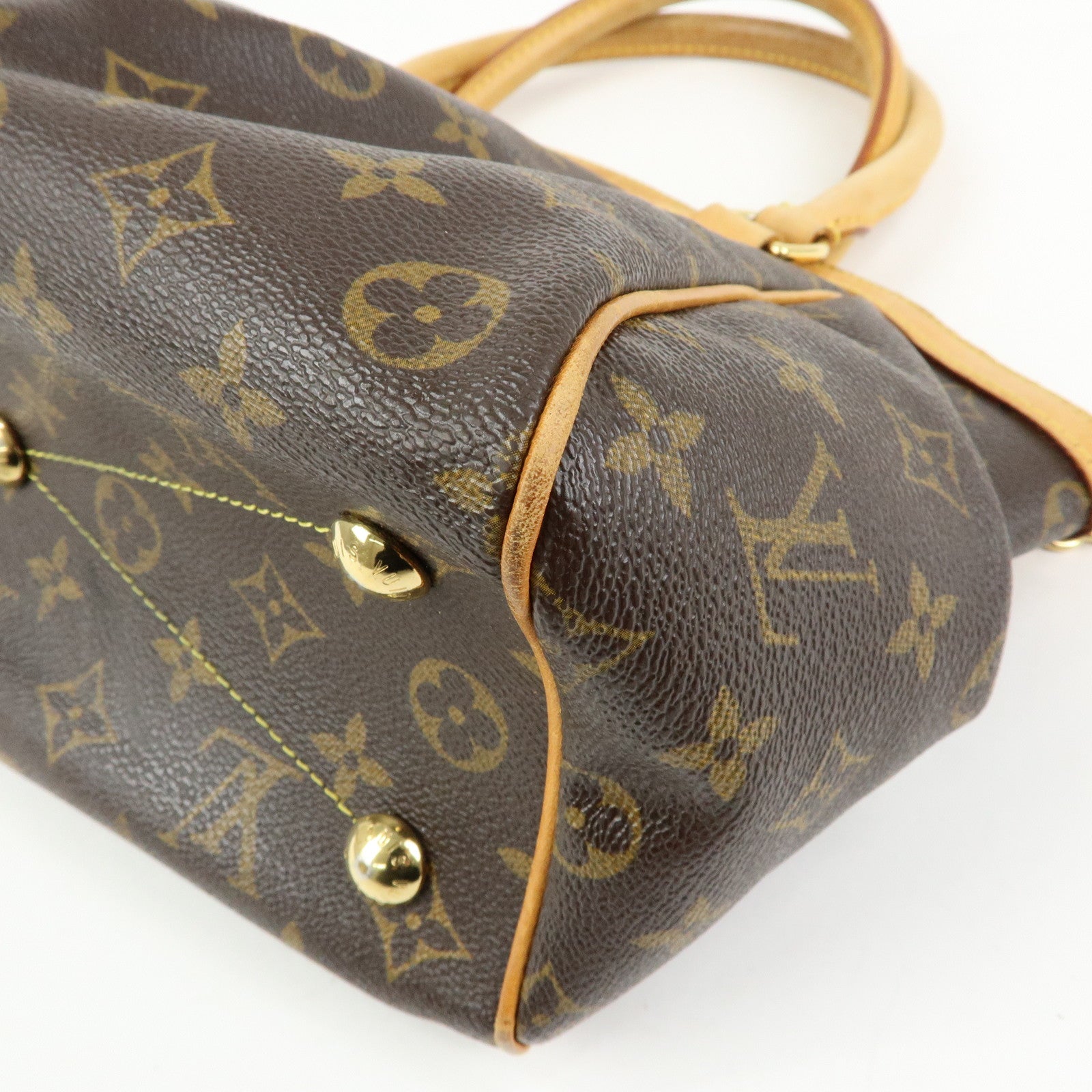 Louis Vuitton Monogram Tivoli PM Hand Bag Shoulder Bag Brown M40143