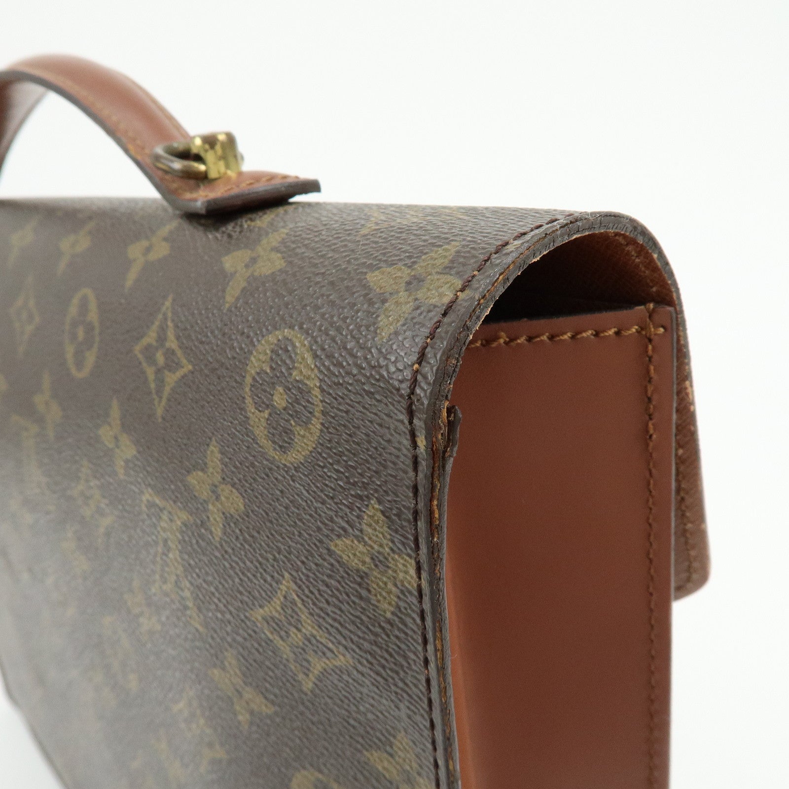 Louis Vuitton Monogram Porte Documents Bandoulière Brown M53338