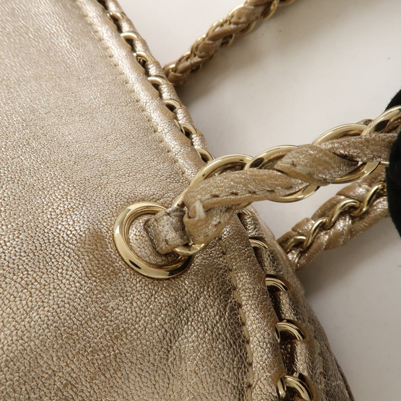 CHANEL Luxury Line COCO Mark Leather Boston Bag Shoulder Bag A31405