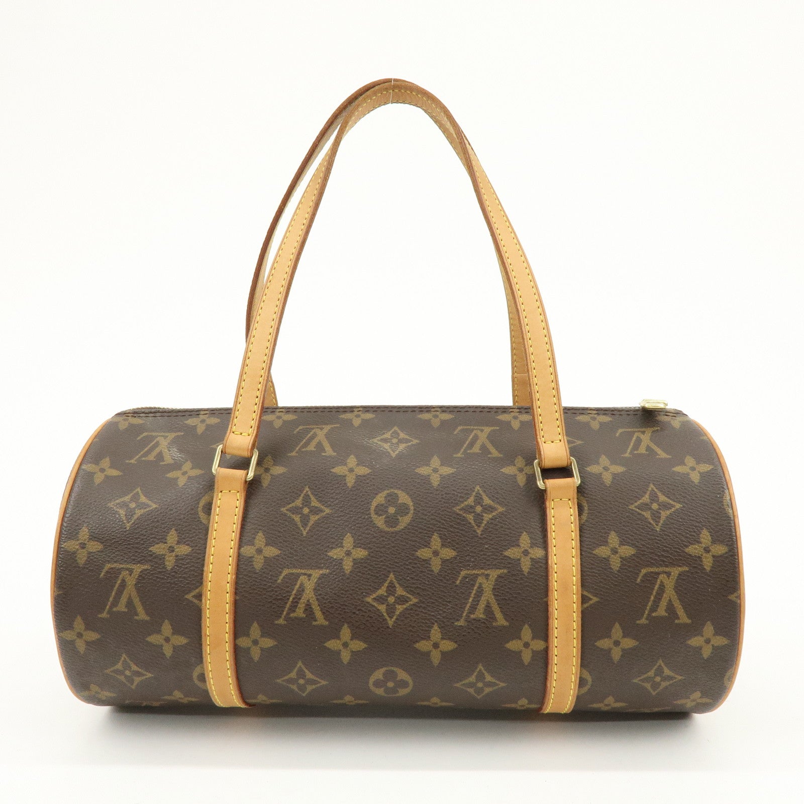 Louis Vuitton Monogram Papillon 30 Hand Bag Brown M51385