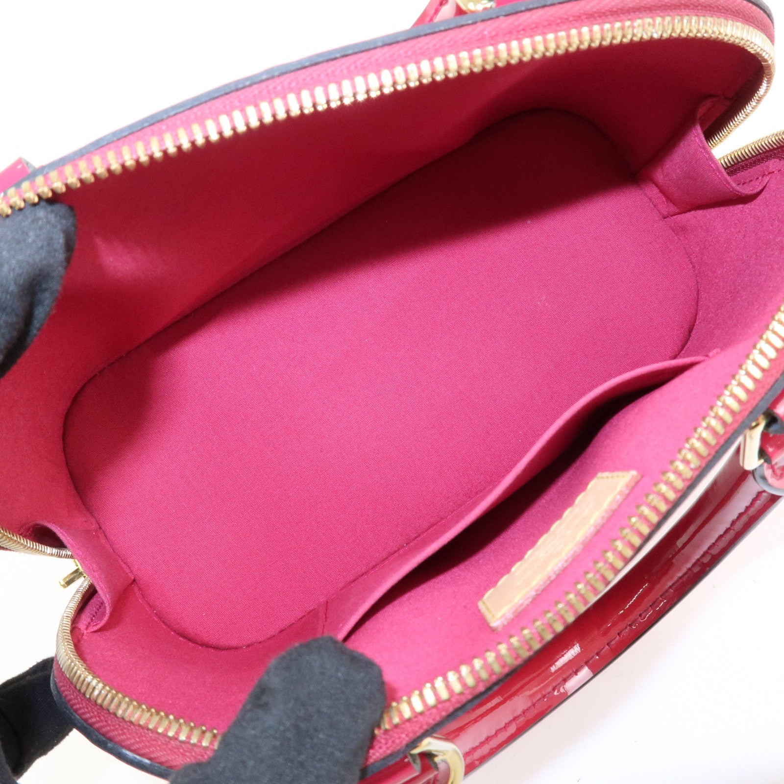 Louis Vuitton Monogram Vernis Alma BB 2Way Bag Rose Indien M91771