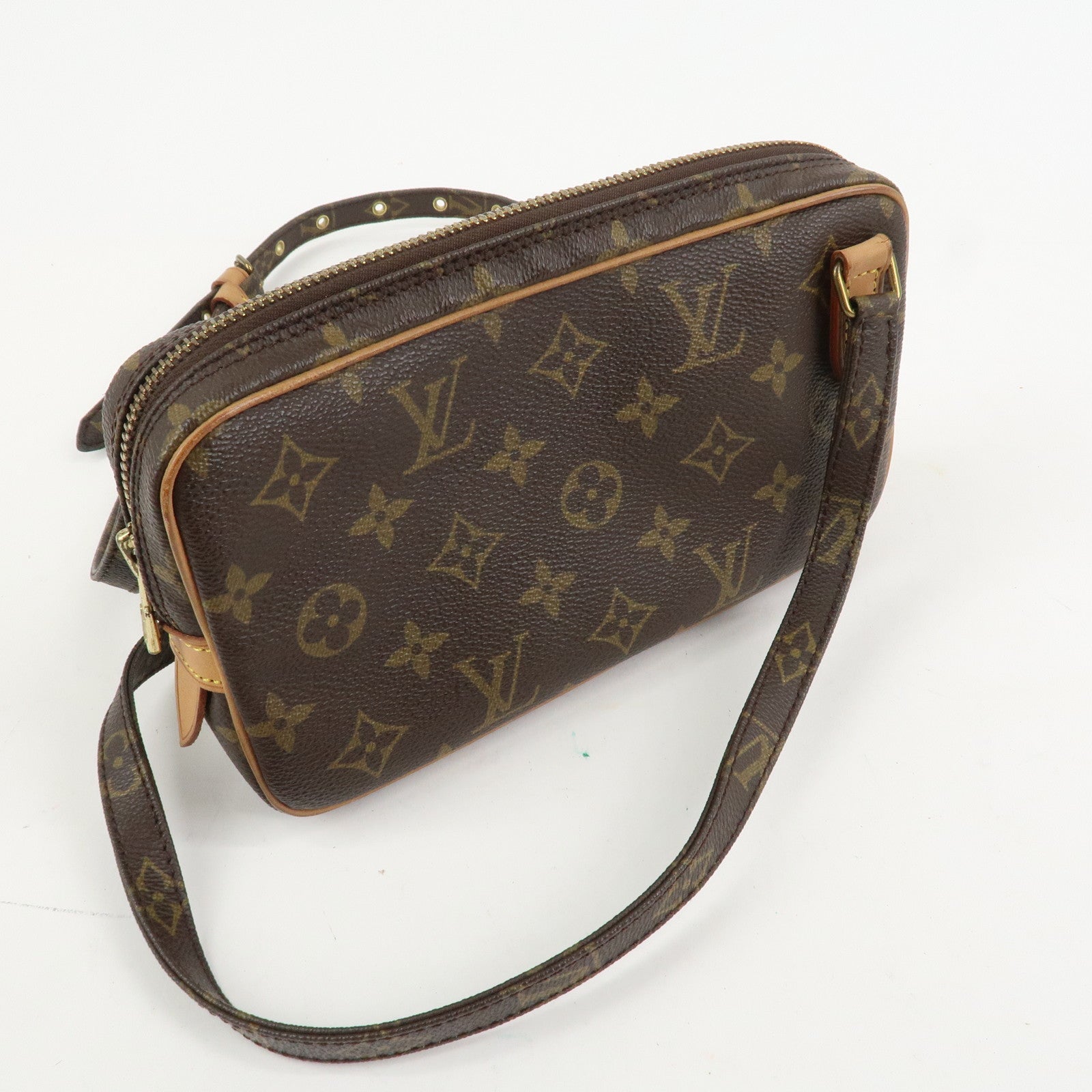 Louis Vuitton Monogram Pochette Marly Bandouliere Bag Brown M51828
