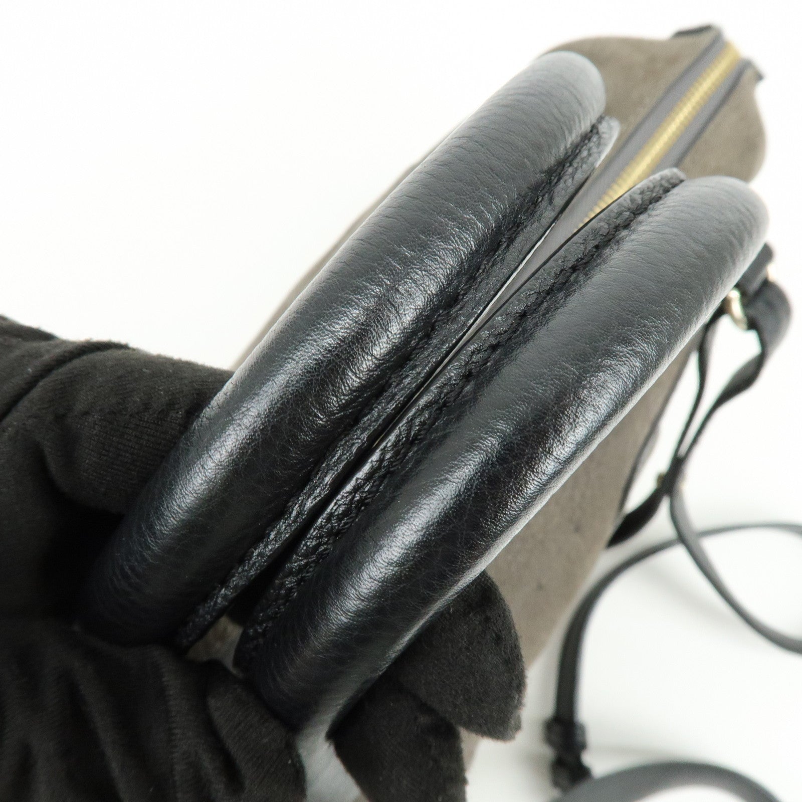 Chloe See By Chloe Suede Leather 2Way Shoulder Bag Hand Bag Gray