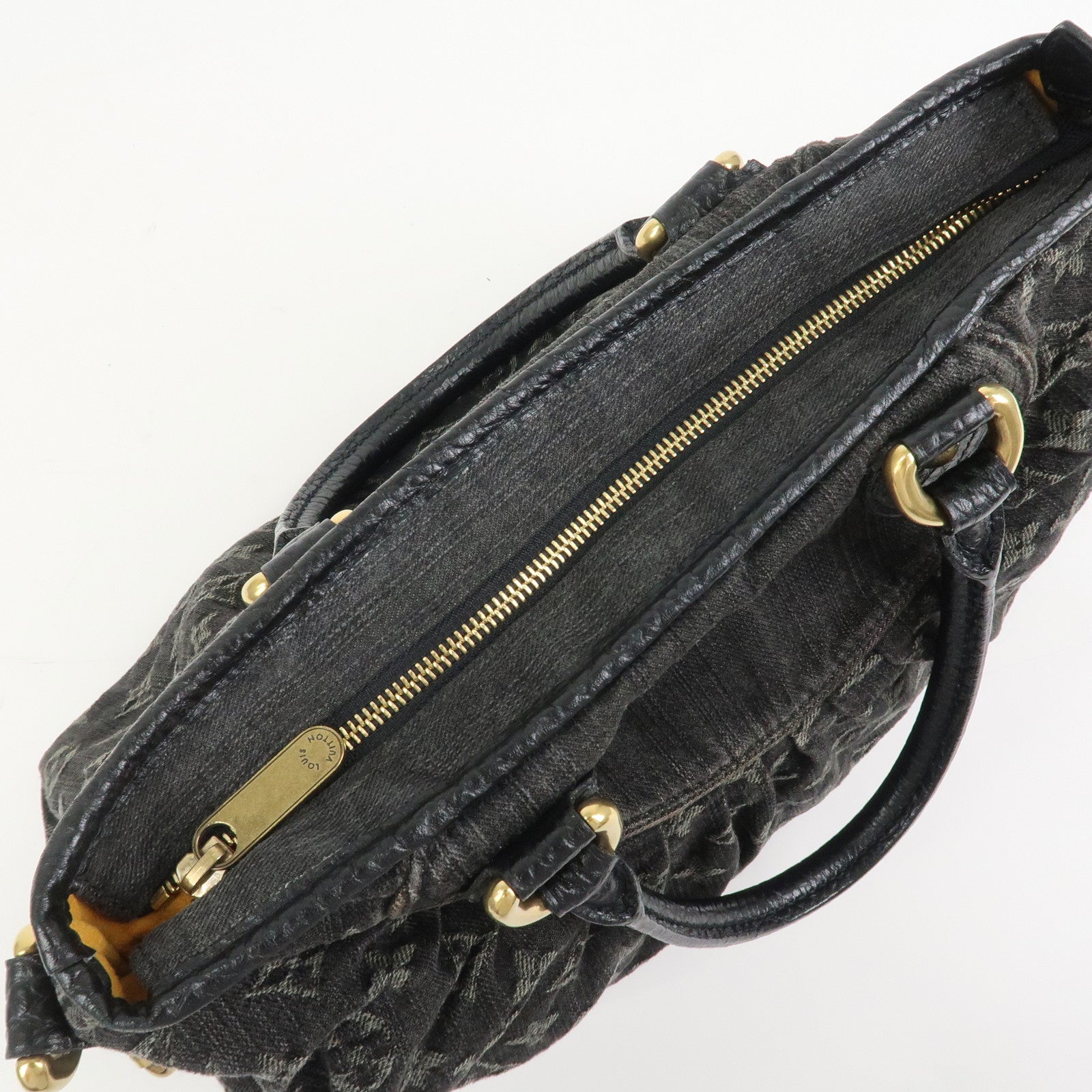 Louis Vuitton Monogram Denim Neo Cabby MM 2Way Bag Noir M95351