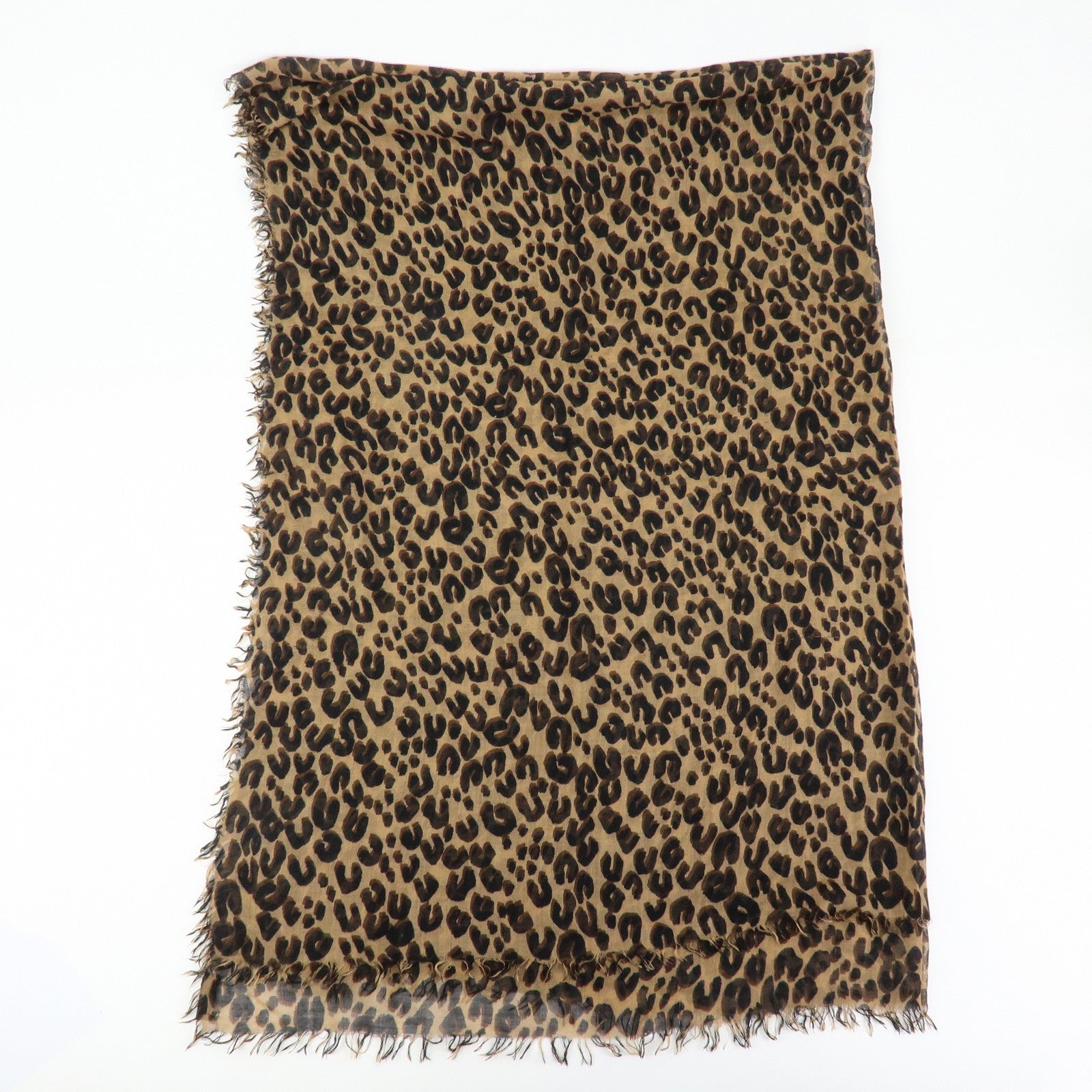 Louis Vuitton Etole Cashmere Silk Scarf Leopard Brown M72215